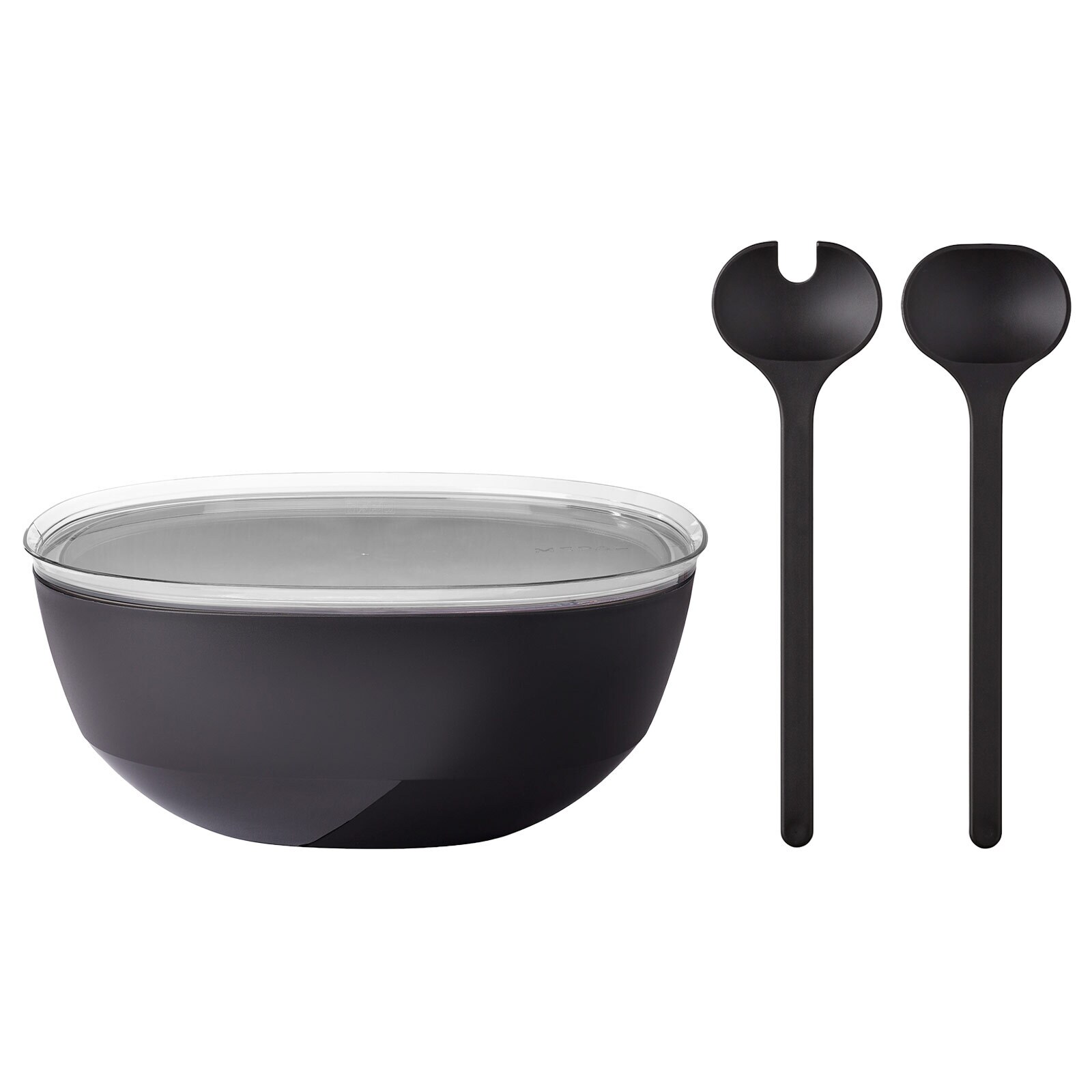 Servierschale mit Deckel & Salatbesteck Silueta