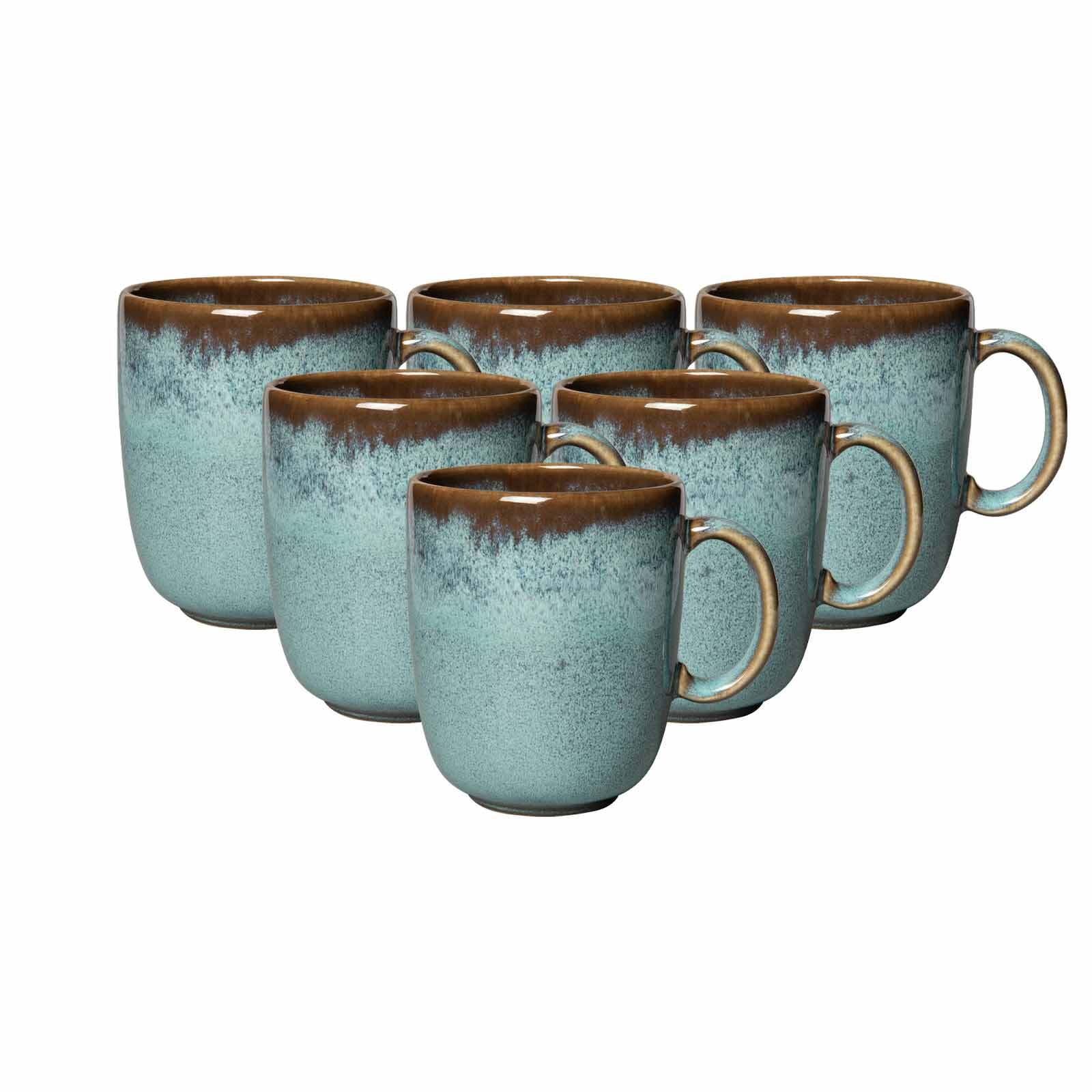 like. by Villeroy & Boch Becher mit Henkel Lave 400 ml 6er Set 