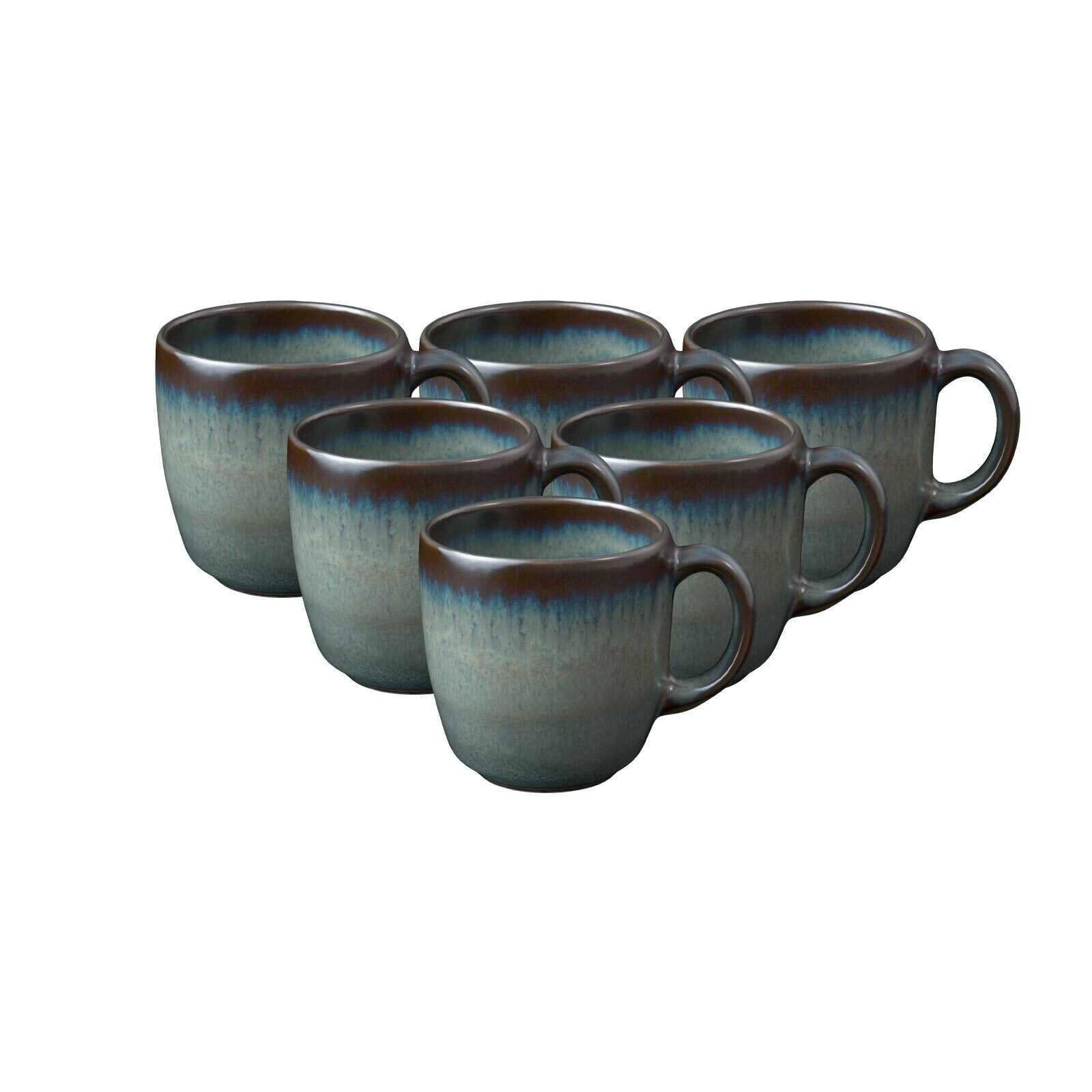 like. by Villeroy & Boch Kaffeetassen Lave 190 ml 6er Set 