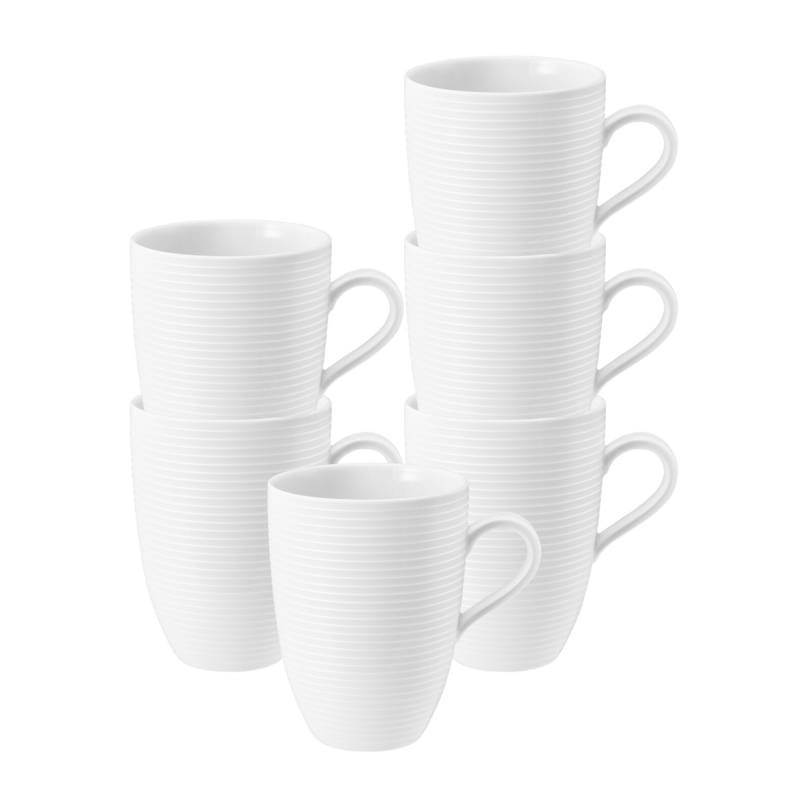 Seltmann Weiden Kaffeebecher Beat Color Glaze 350 ml 6er Set 