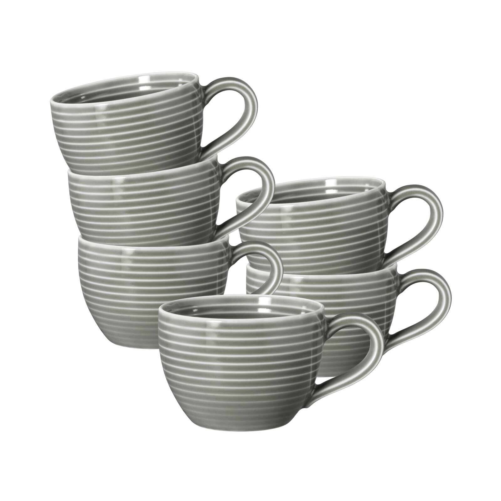 Espressotassen Beat Color Glaze  6er Set