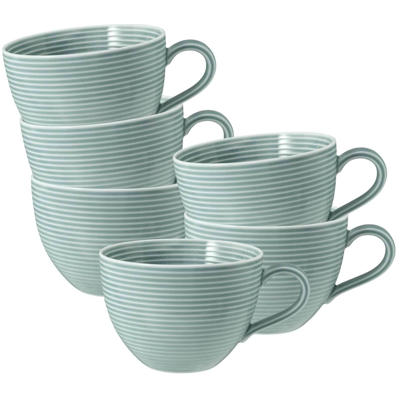 Milchkaffeetassen Beat Color Glaze  6er Set