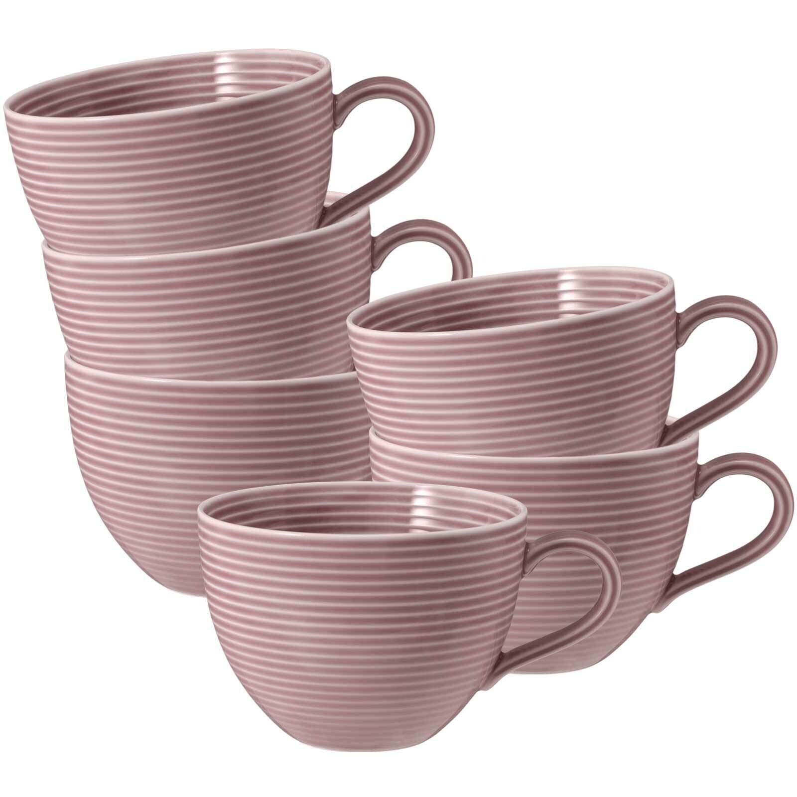 Milchkaffeetassen Beat Color Glaze  6er Set
