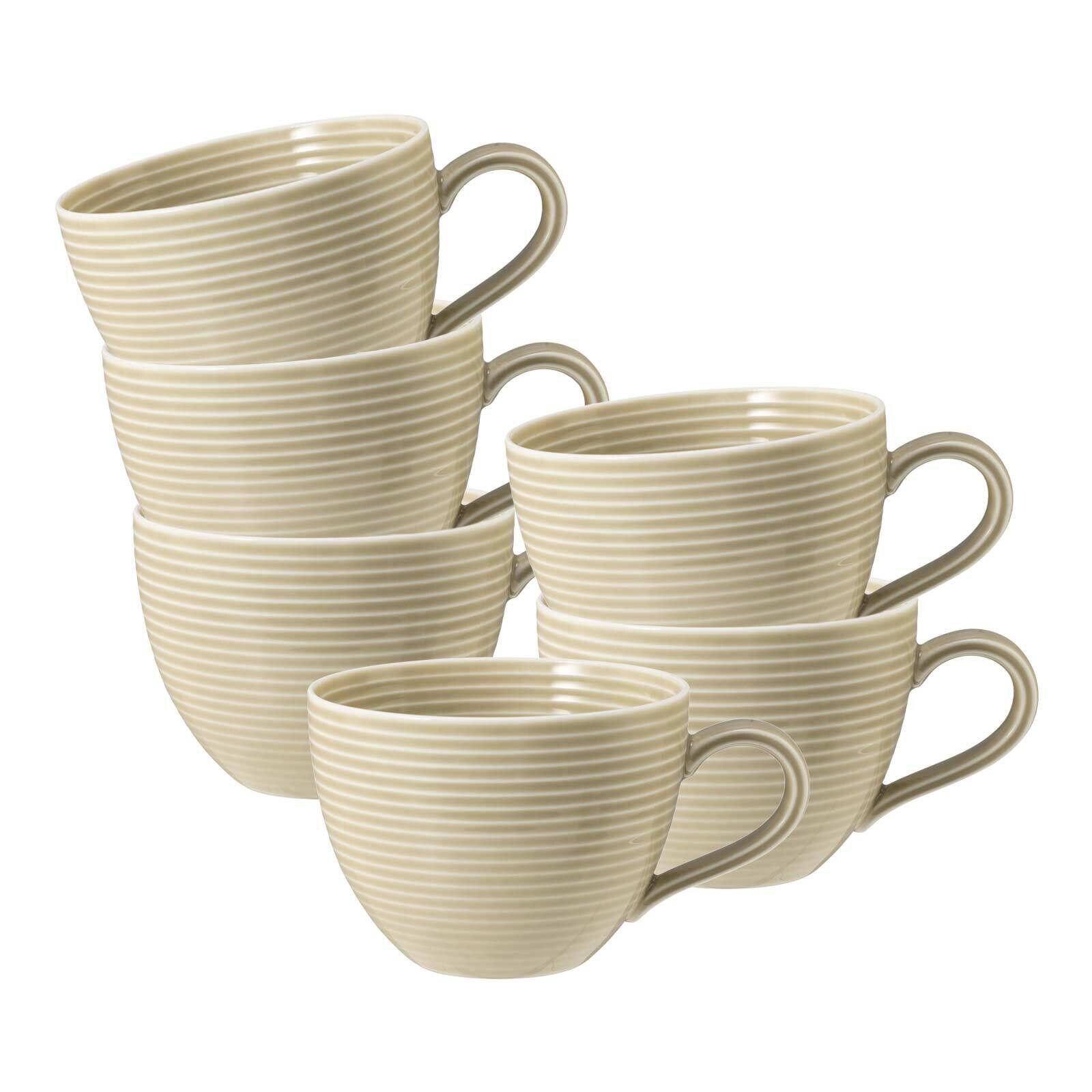 Kaffeetassen Beat Color Glaze  6er Set