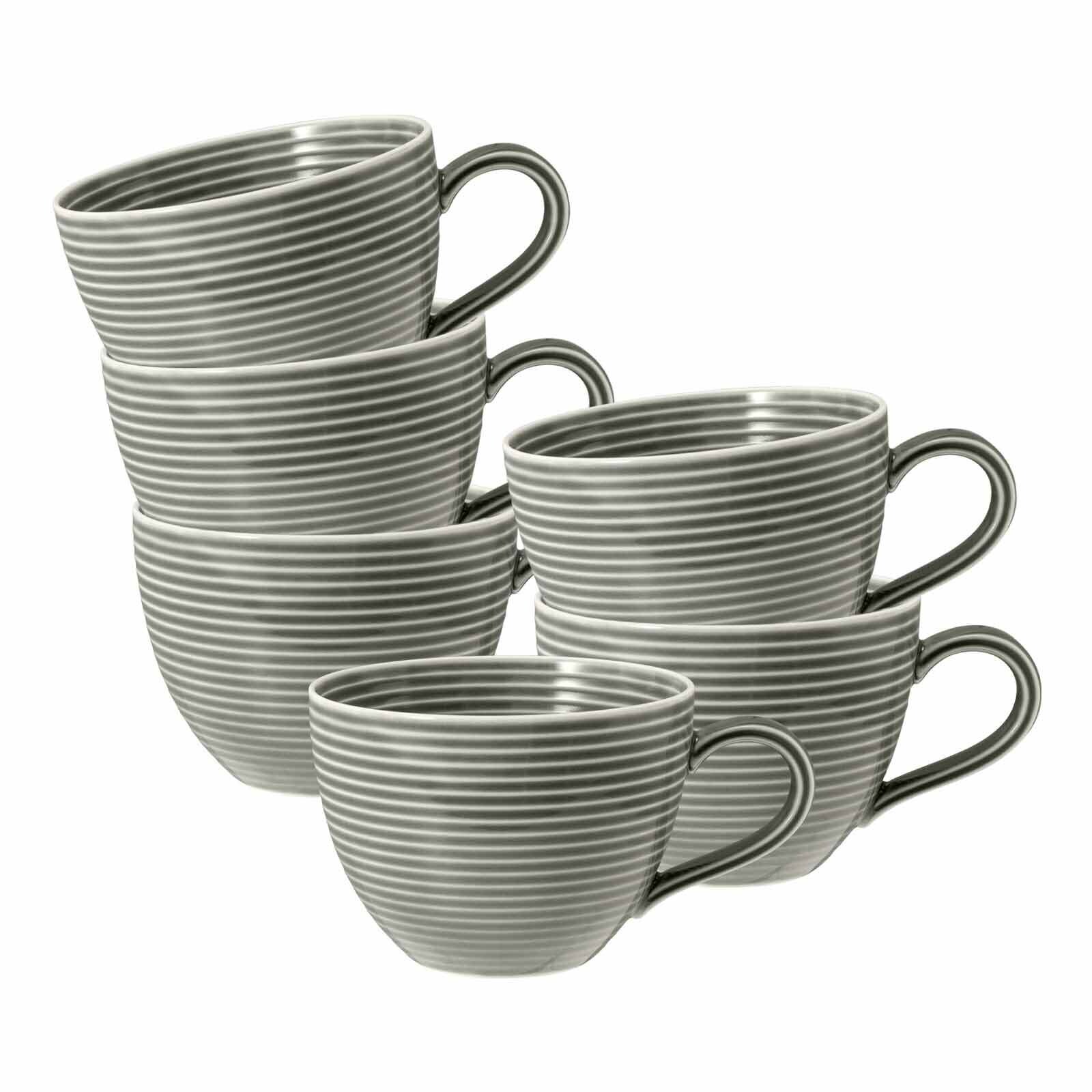 Kaffeetassen Beat Color Glaze  6er Set