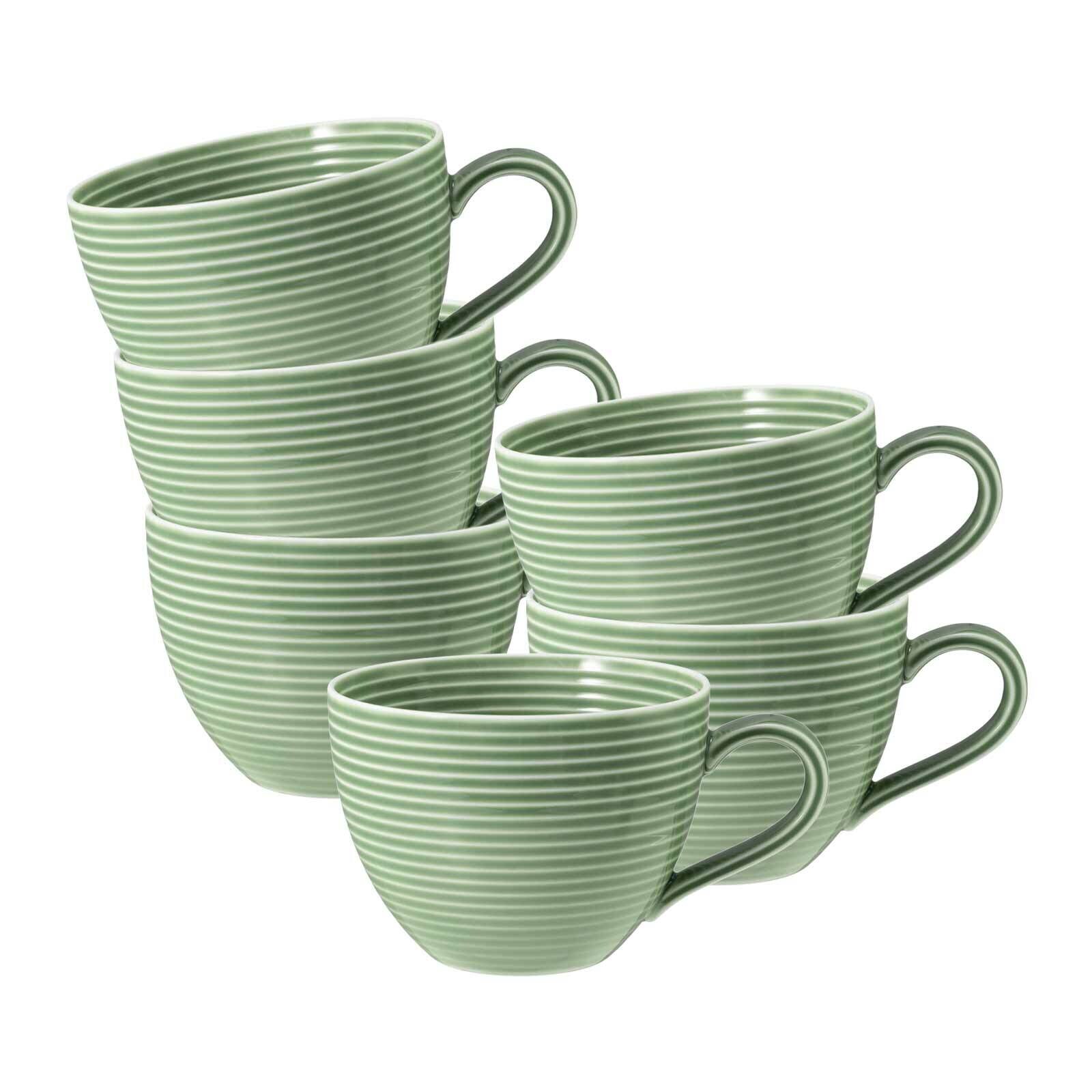 Kaffeetassen Beat Color Glaze  6er Set