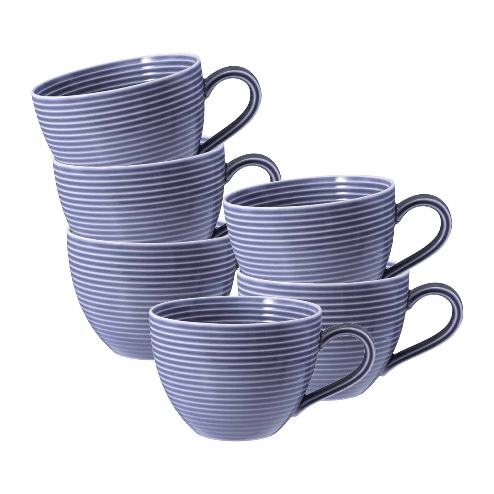 Kaffeetassen Beat Color Glaze  6er Set
