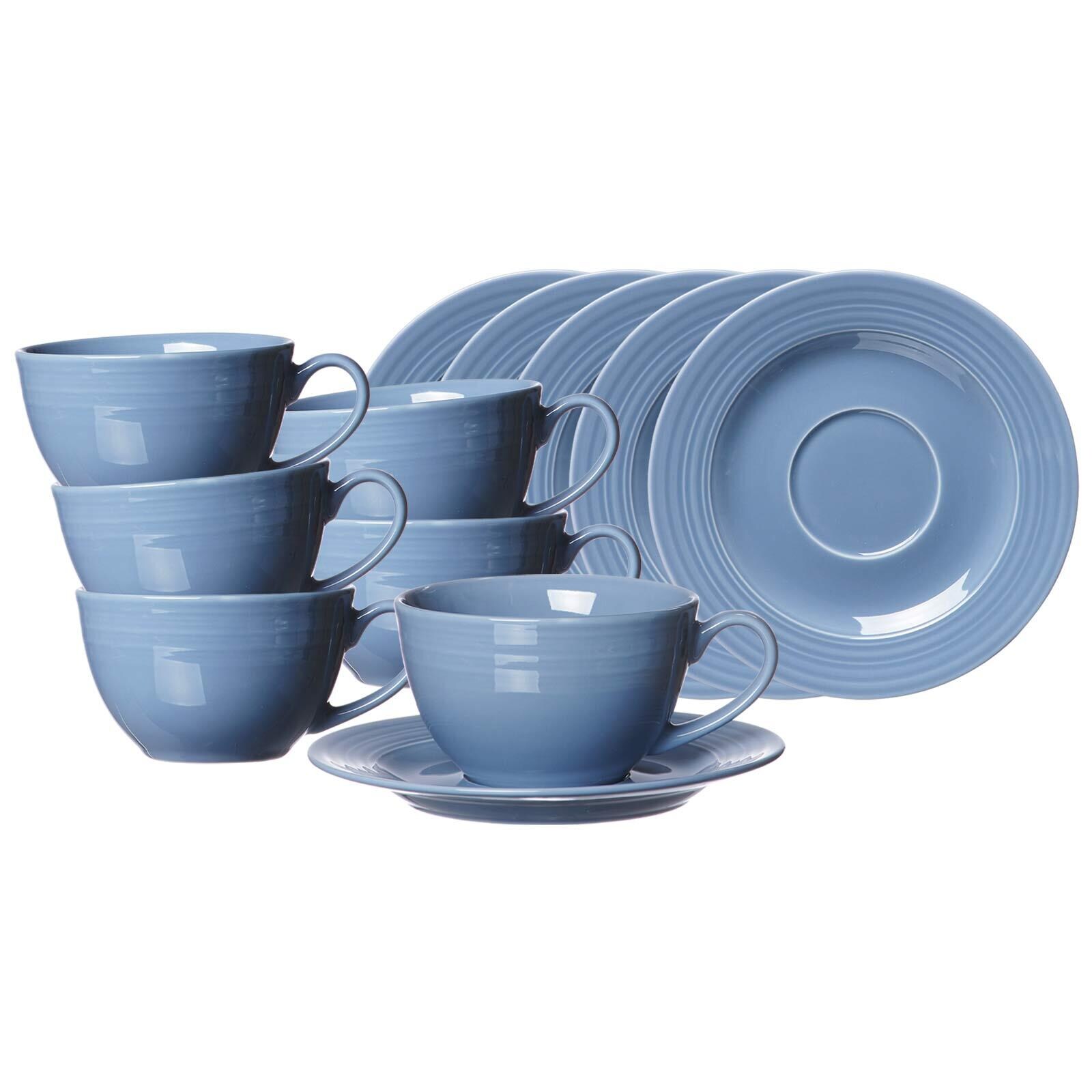 Kaffeetassen mit Untertassen Levi  6er Set