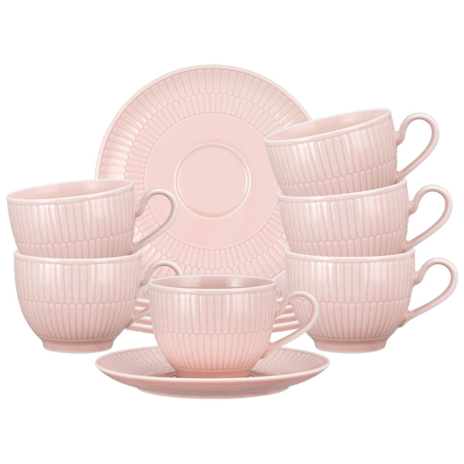 Kaffeetassen mit Untertassen Amina  6er Set