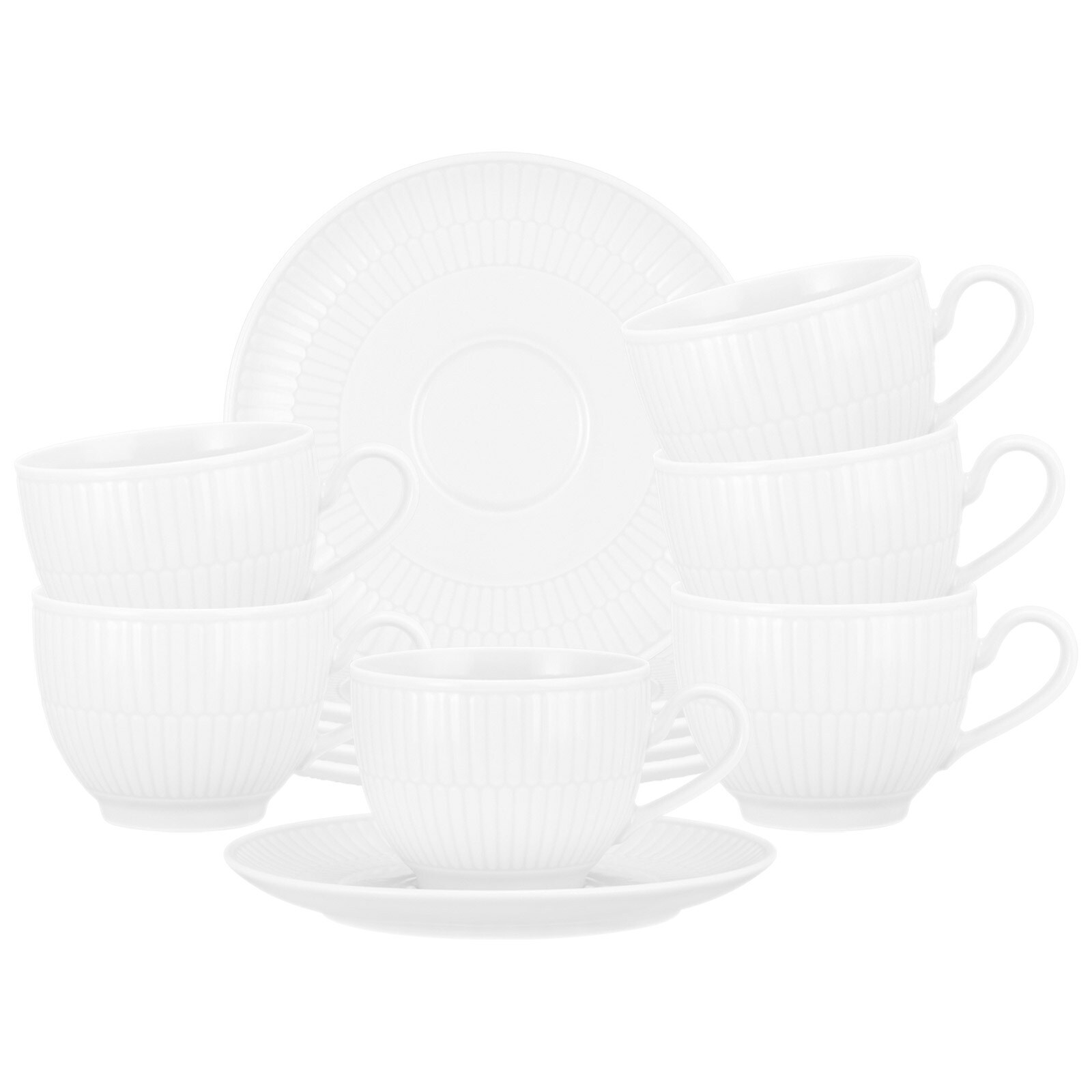 Kaffeetassen mit Untertassen Amina  6er Set