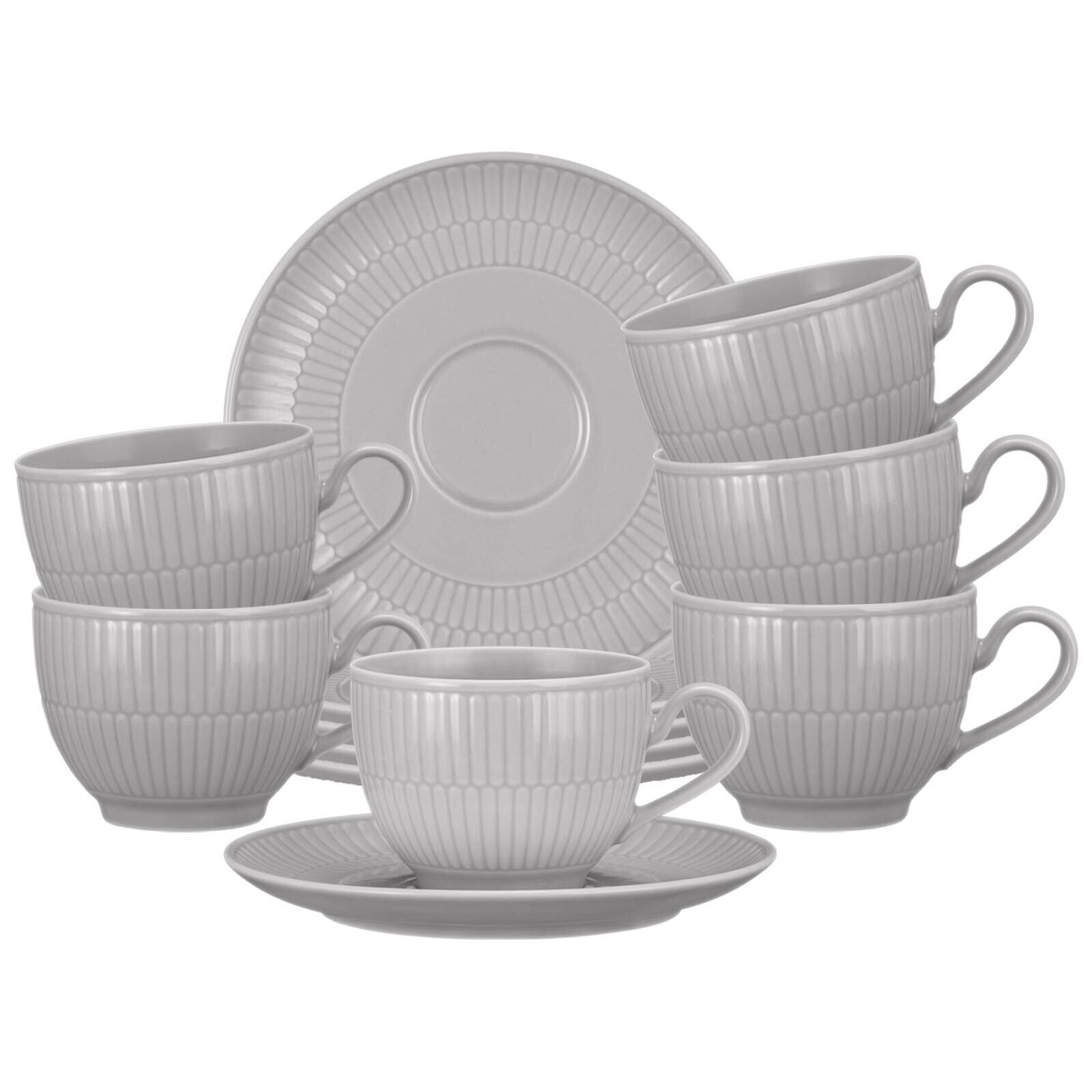 Kaffeetassen mit Untertassen Amina  6er Set