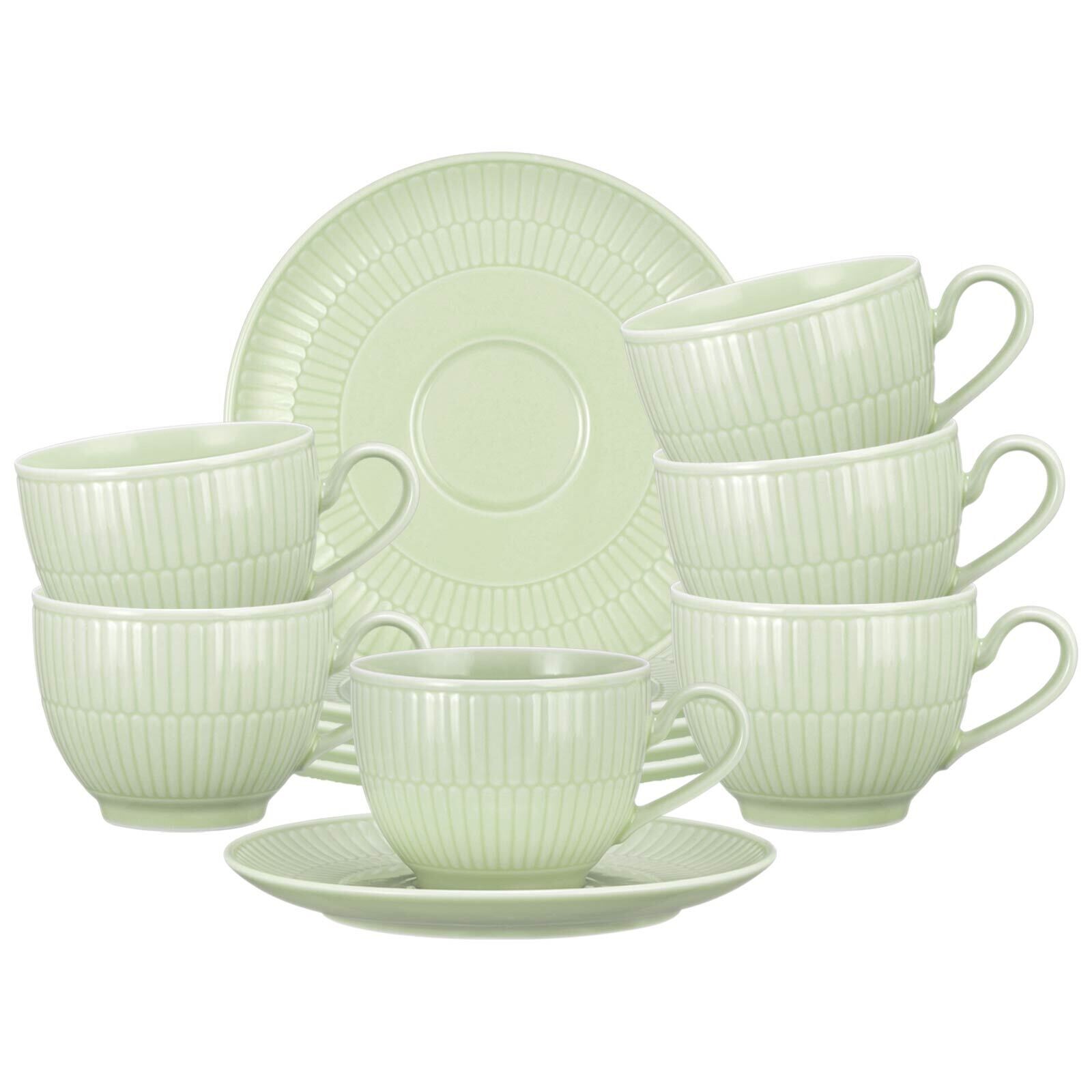Kaffeetassen mit Untertassen Amina  6er Set