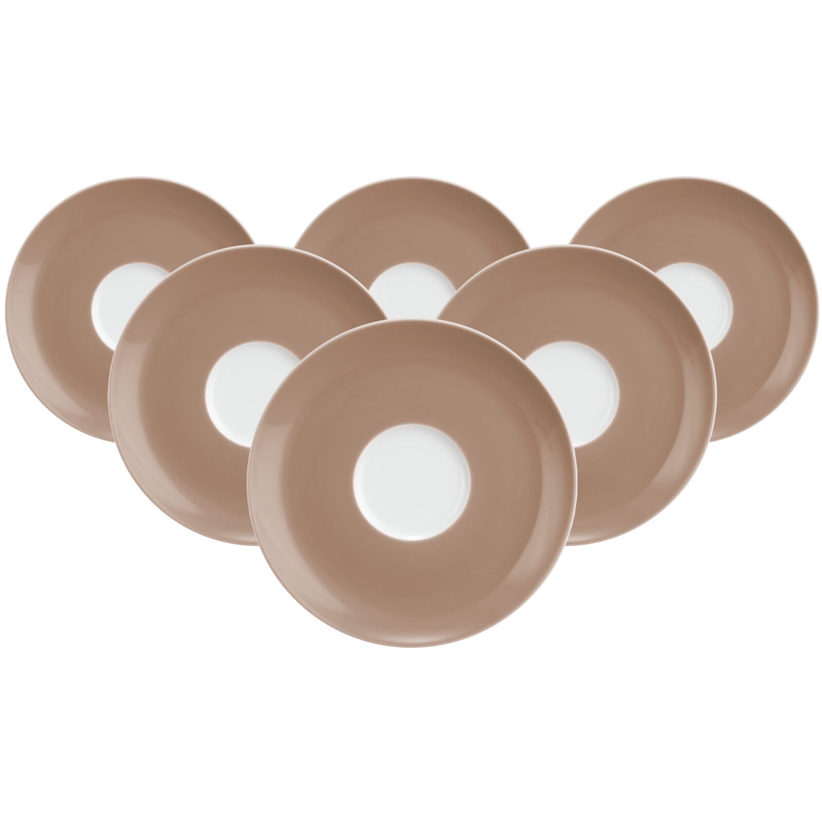 Seltmann Weiden Kombiuntertassen Liberty Pure Colors &oslash; 16 cm 6er Set 