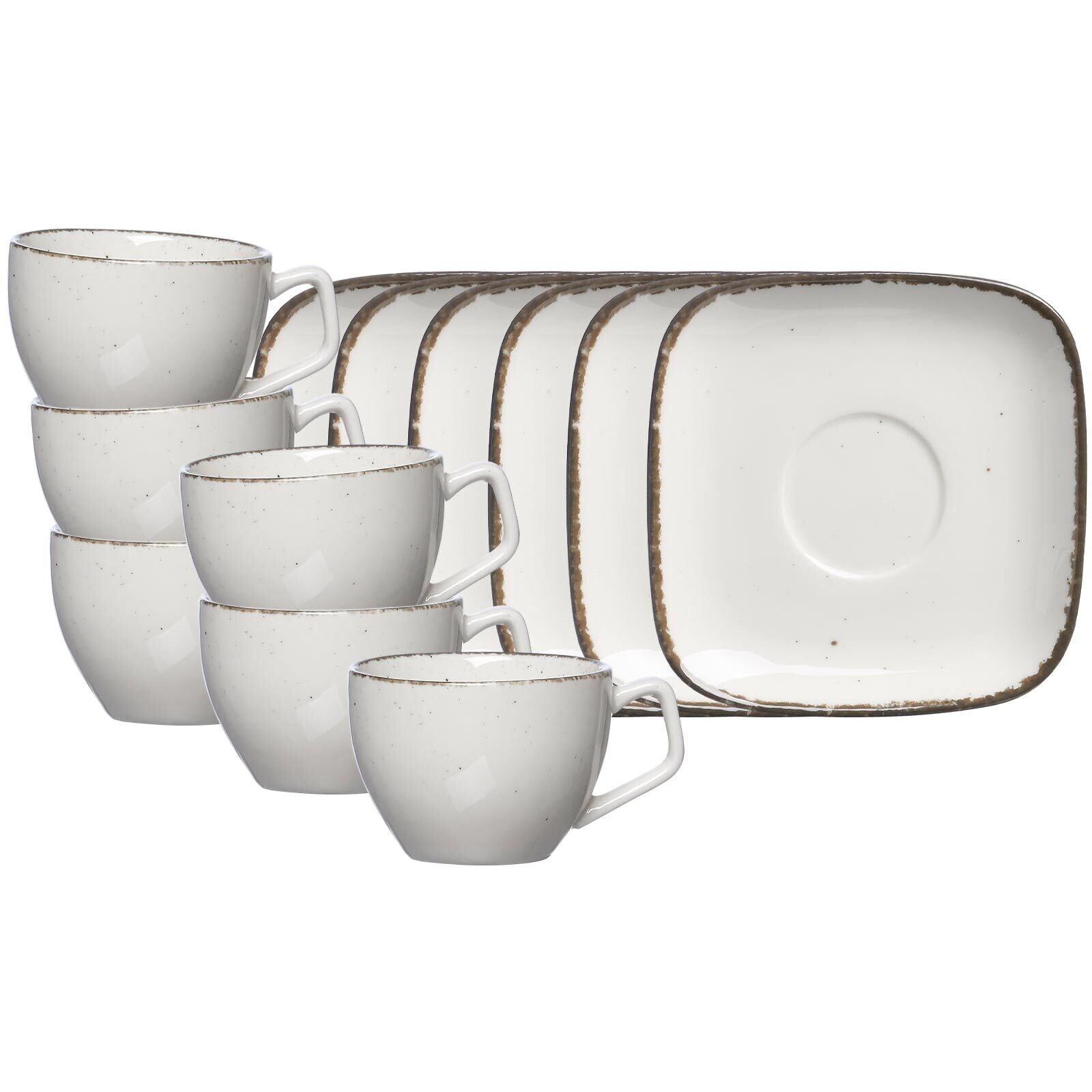 Espressotassen mit Untertassen Casa  6er Set