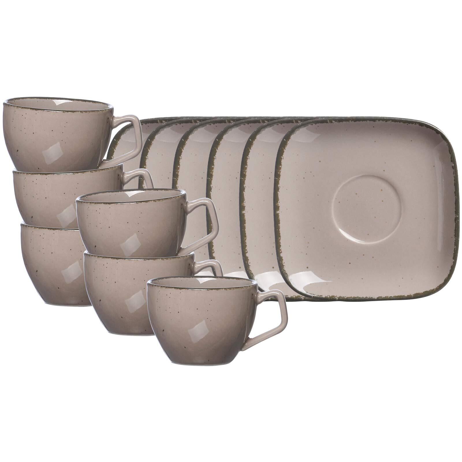 Espressotassen mit Untertassen Casa  6er Set