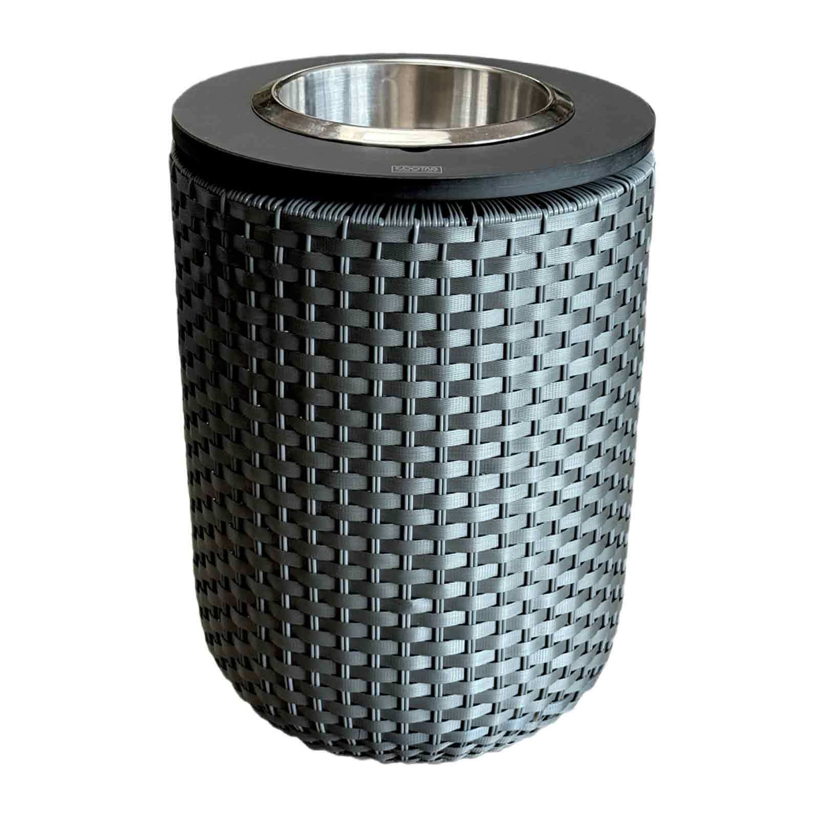 COOTAB COOLER TABLE 4-in-1 Loungetisch mit Edelstahl-K&uuml;hler London 50 cm 