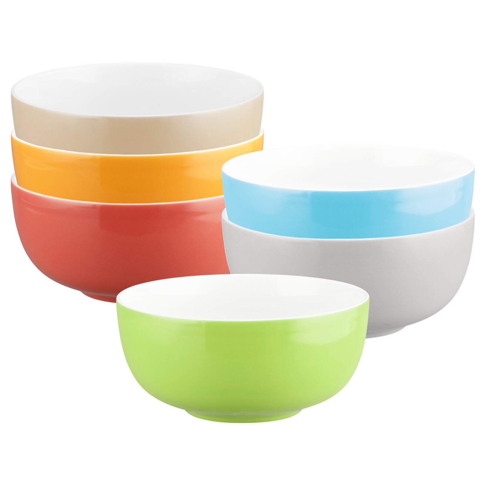 Seltmann Weiden M&uuml;slischalen Liberty Pure Colors &oslash; 15 cm 6er Set 