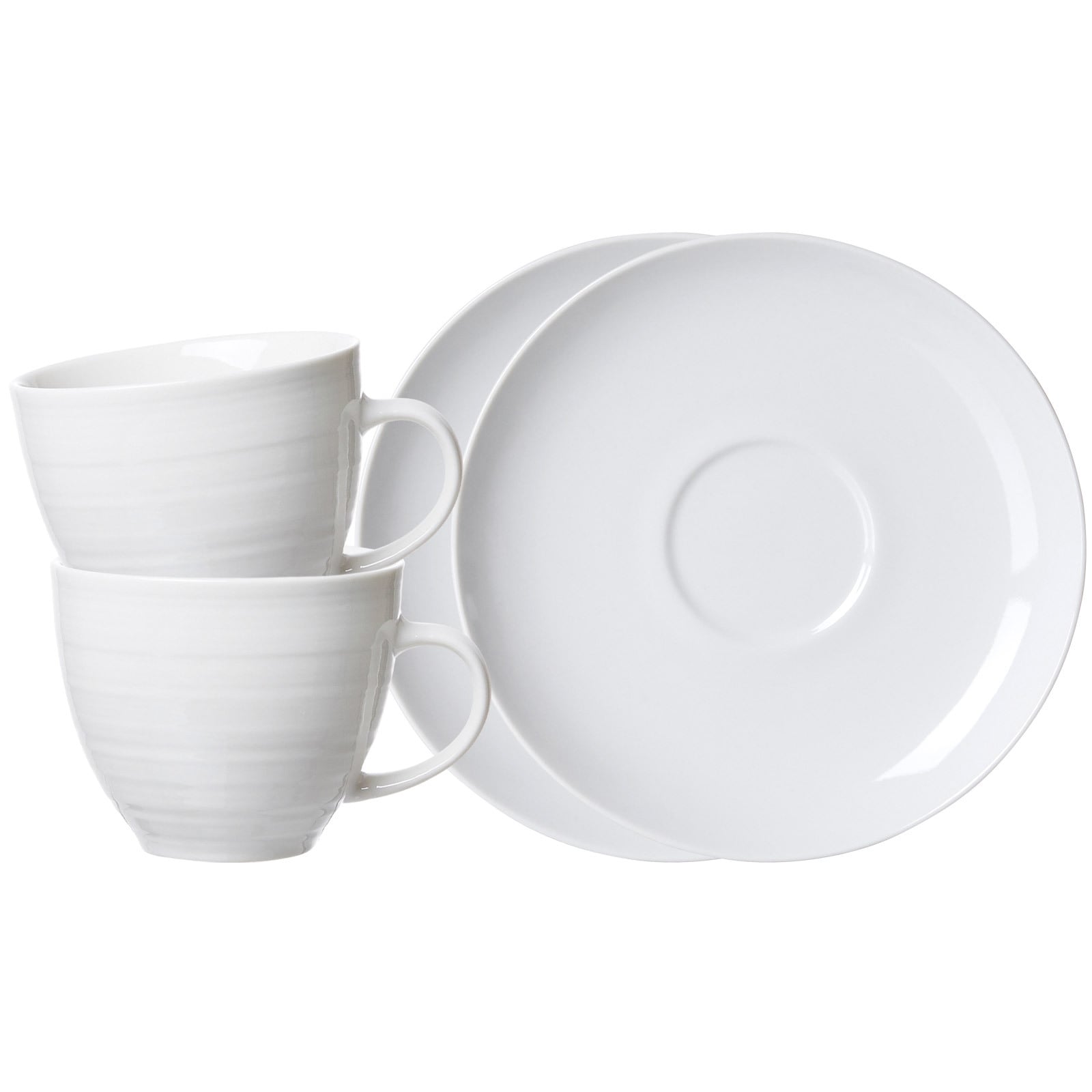 Ritzenhoff & Breker Kaffeetassen mit Untertassen Suomi 260 ml 2er Set 