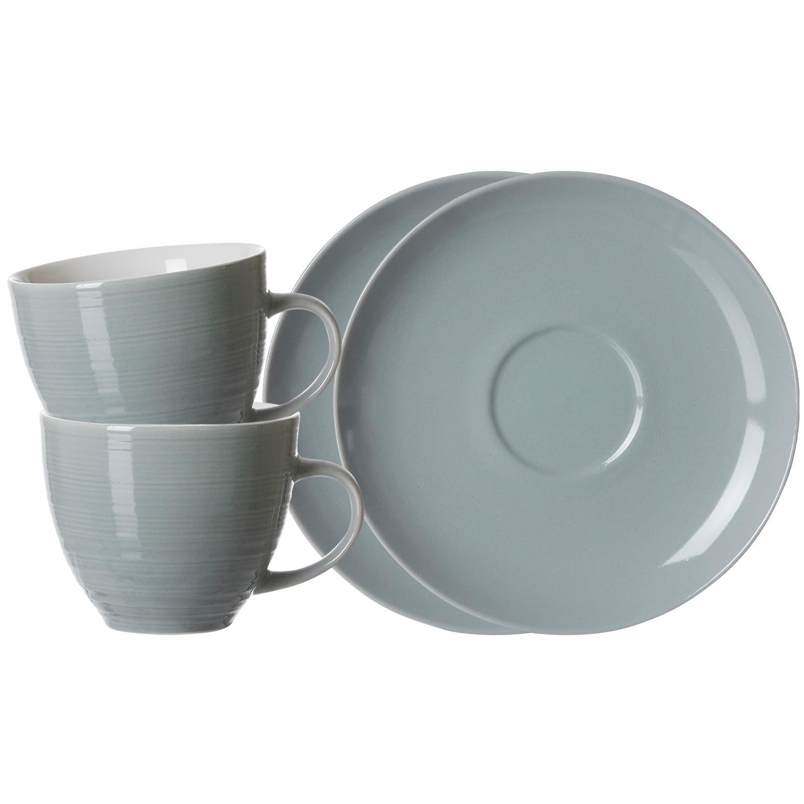 Ritzenhoff & Breker Kaffeetassen mit Untertassen Suomi 260 ml 2er Set 