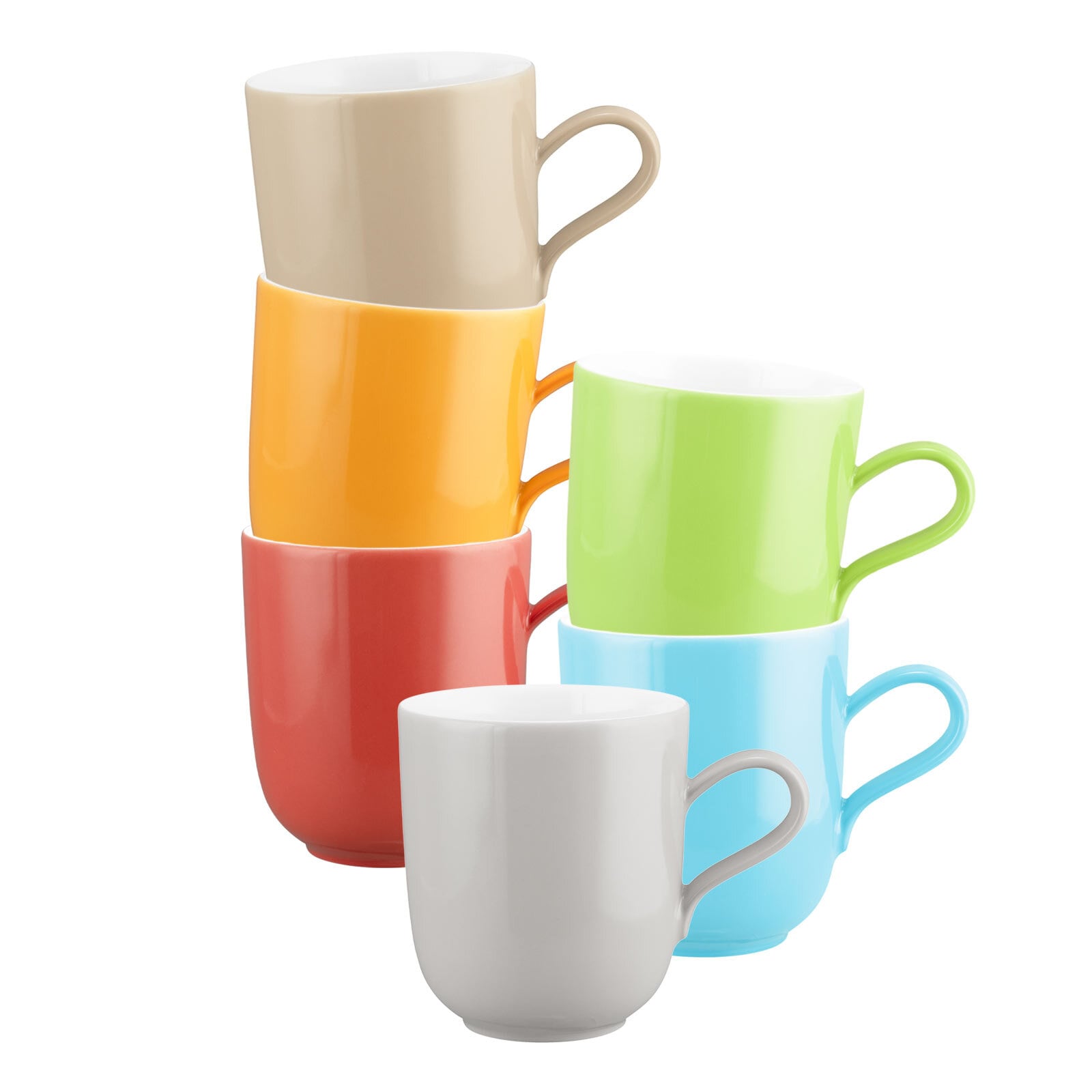 Seltmann Weiden Henkelbecher Liberty Pure Colors 400 ml 6er Set 