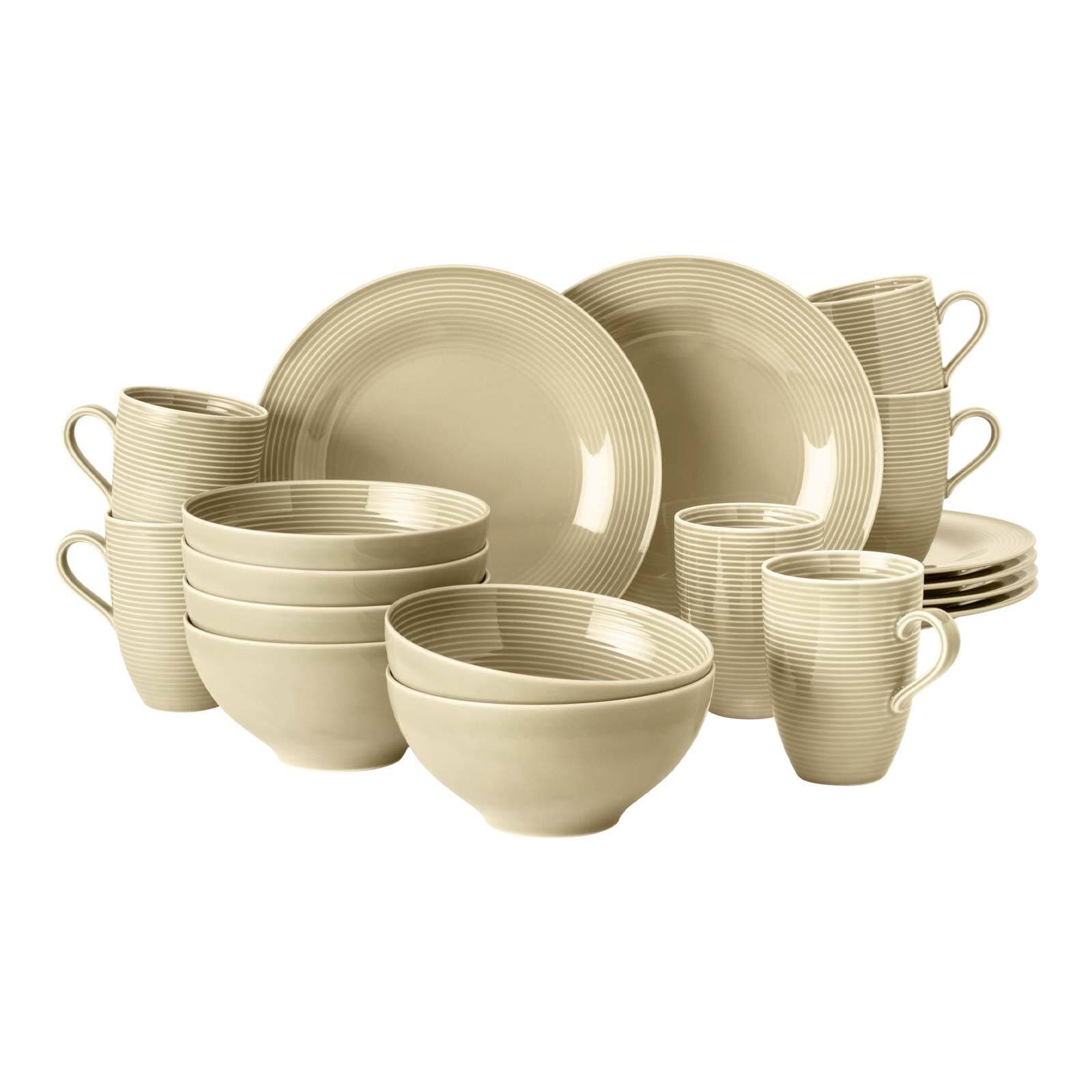 Seltmann Weiden Fr&uuml;hst&uuml;cks-Set Beat Color Glaze 18er Set 