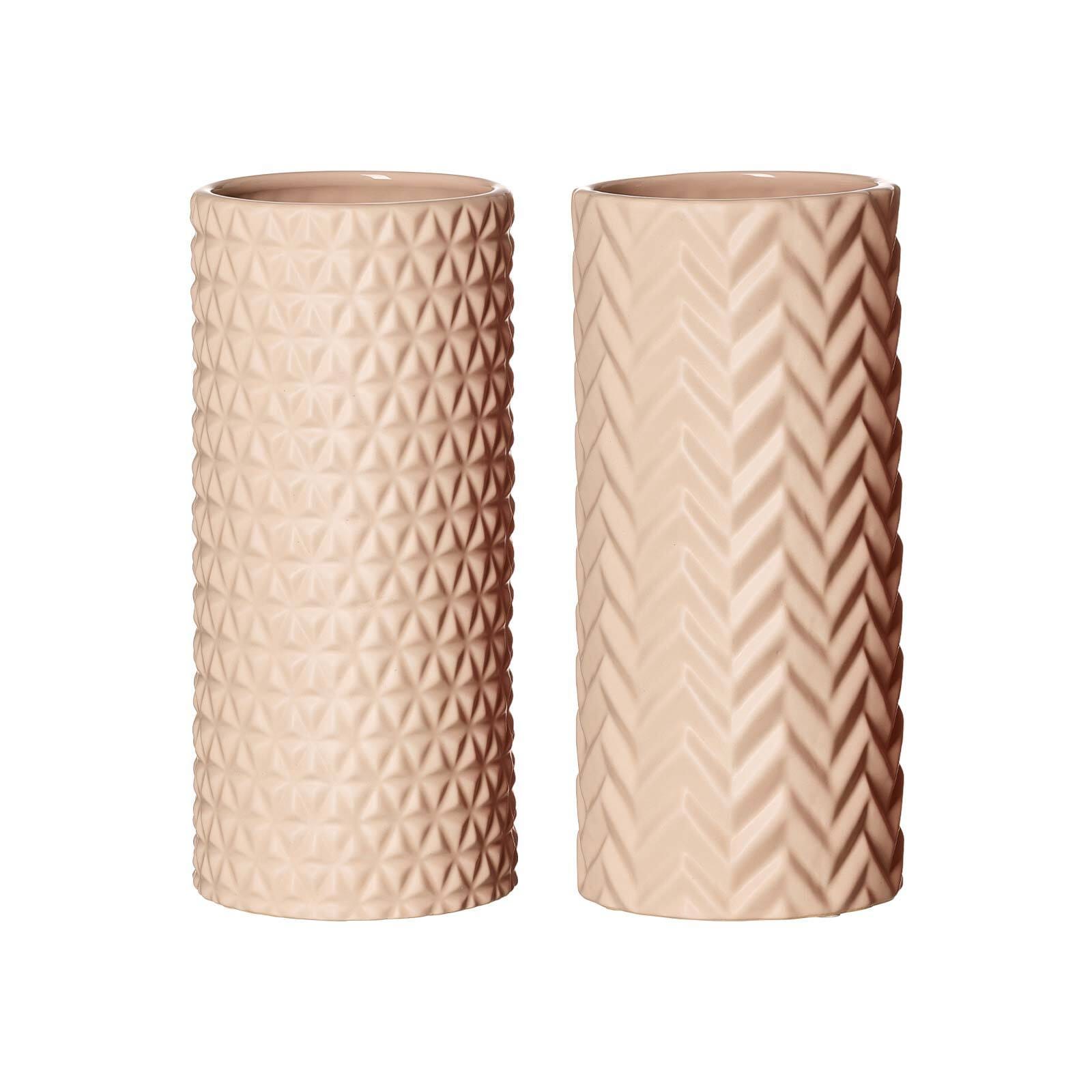Ritzenhoff & Breker Vasen Raute & Zick Zack 25 cm 2er Set 