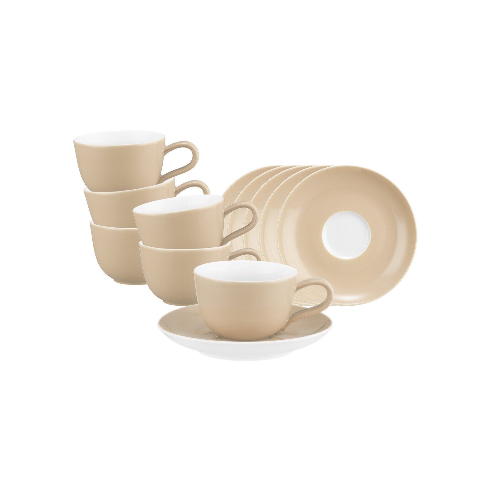 Espressotasse mit Untertasse Liberty Pure Colors  6er Set