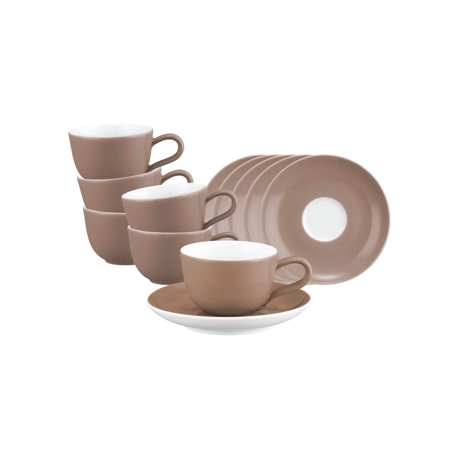 Espressotasse mit Untertasse Liberty Pure Colors  6er Set