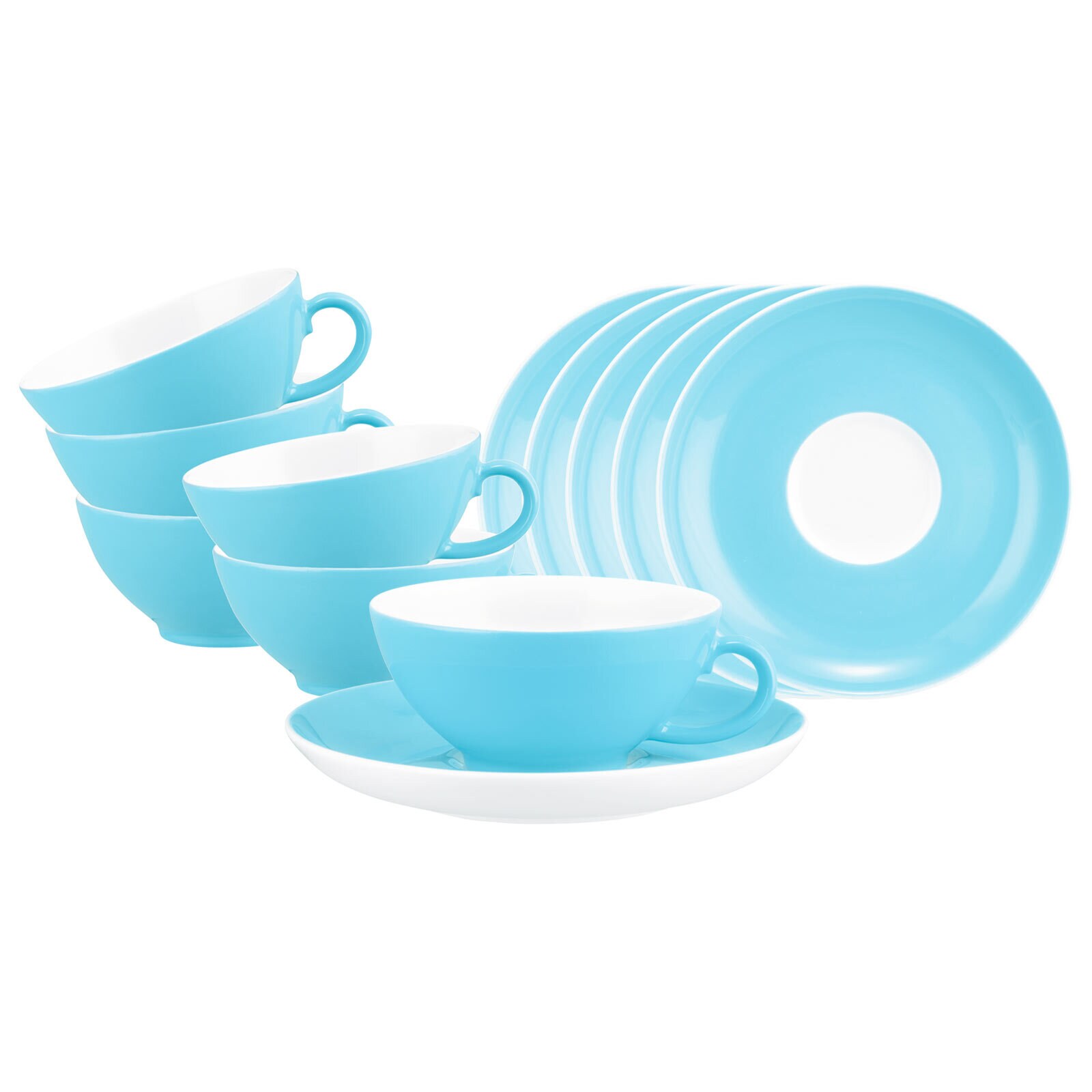 Teetassen mit Untertassen Liberty Pure Colors  6er Set