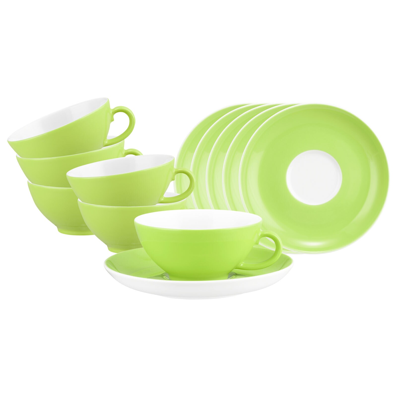 Teetassen mit Untertassen Liberty Pure Colors  6er Set
