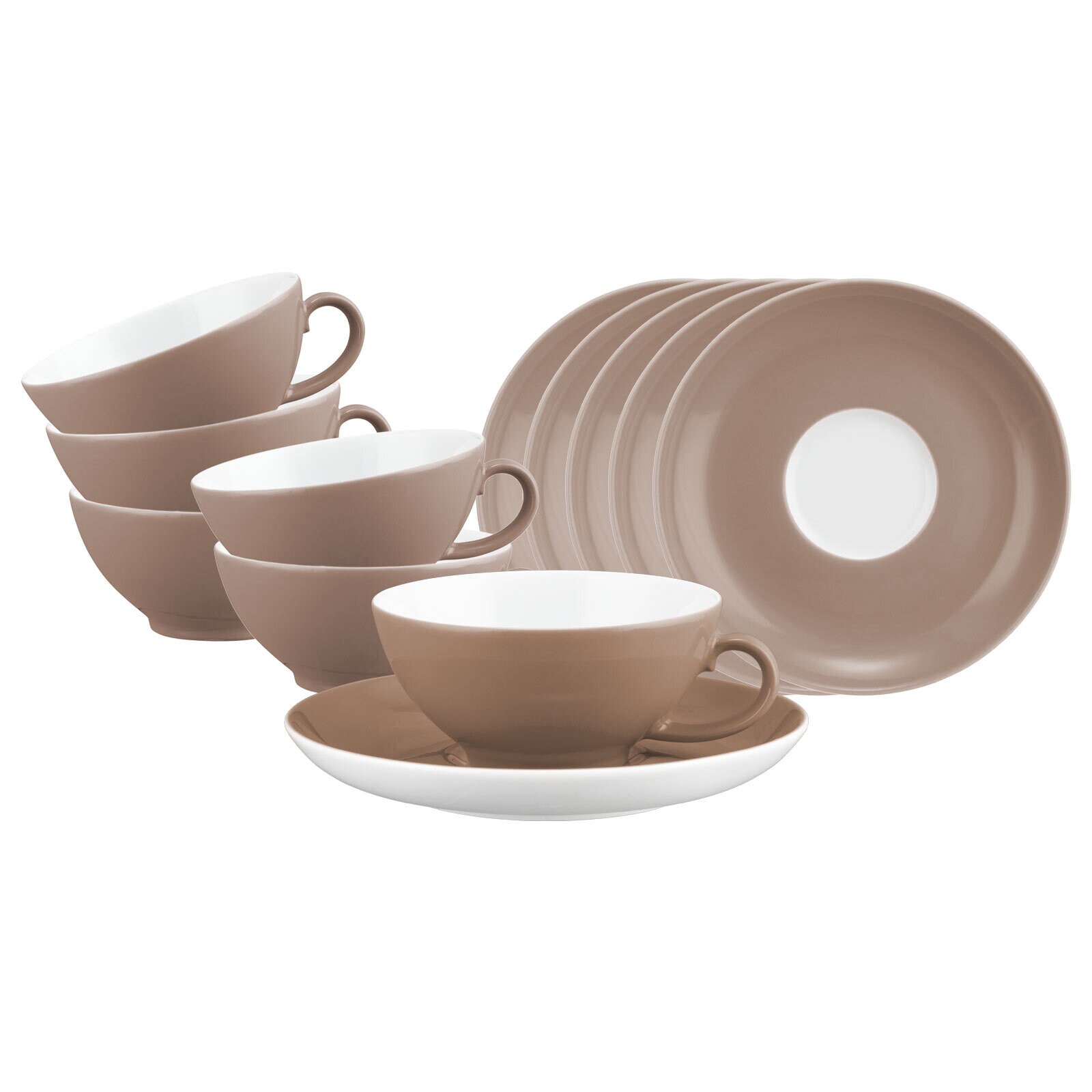 Teetassen mit Untertassen Liberty Pure Colors  6er Set