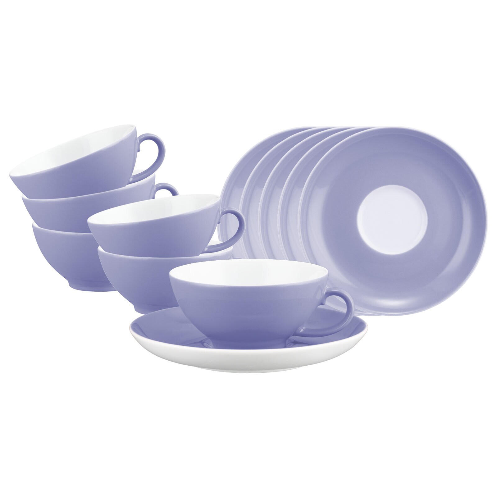 Teetassen mit Untertassen Liberty Pure Colors  6er Set