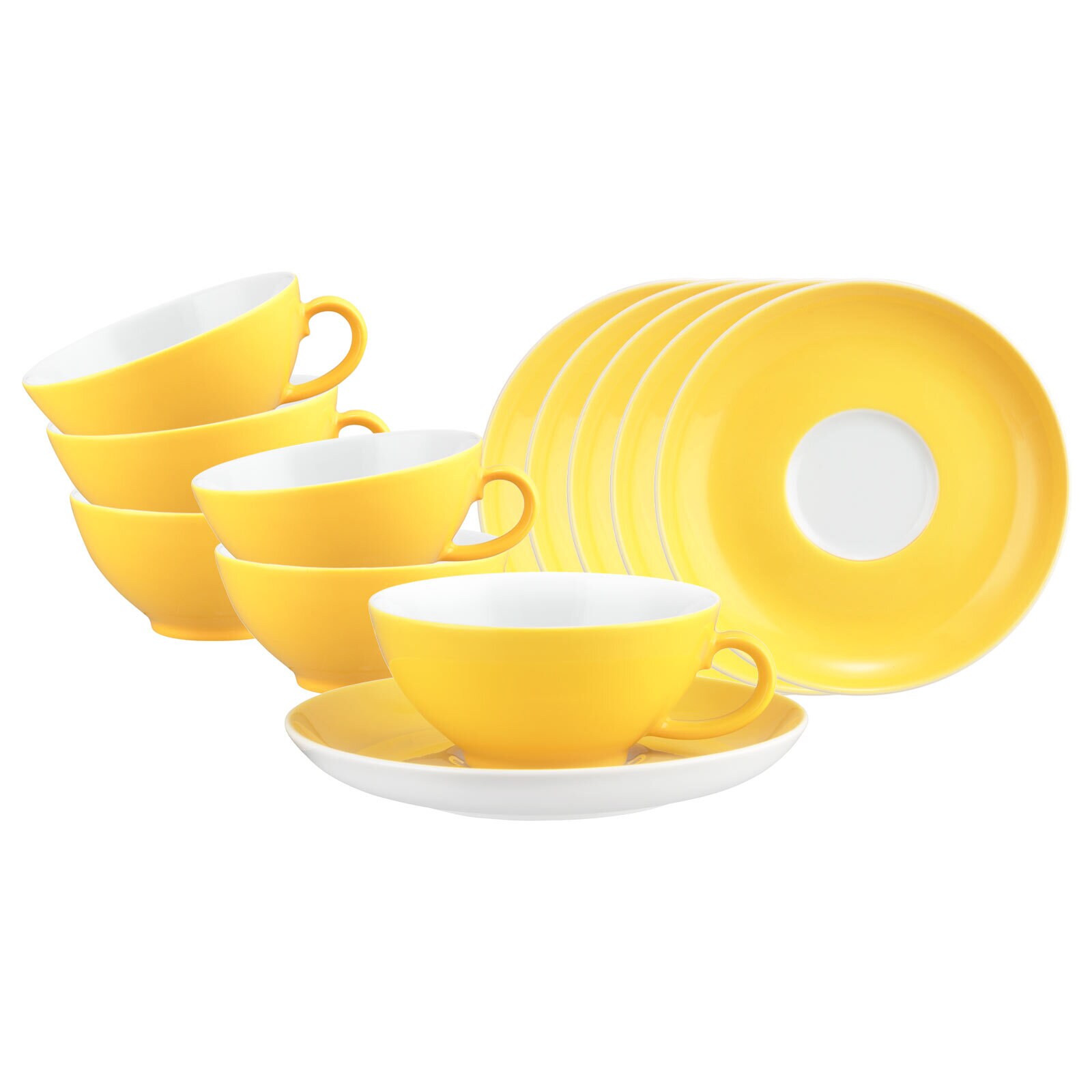 Teetassen mit Untertassen Liberty Pure Colors  6er Set