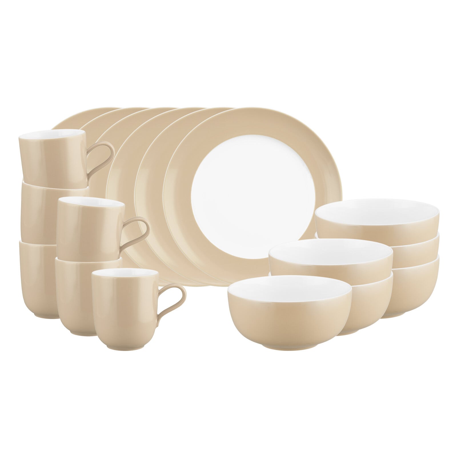 Seltmann Weiden Fr&uuml;hst&uuml;cks-Set Liberty Pure Colors 18er Set 