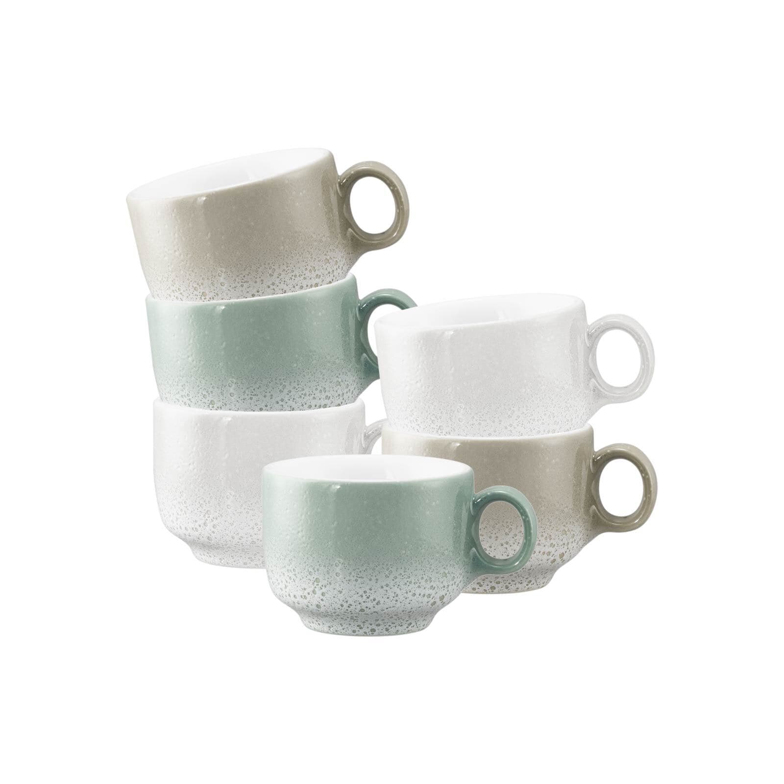 Seltmann Weiden Espressotassen mit Henkel Sento Home 80 ml 6er Set 