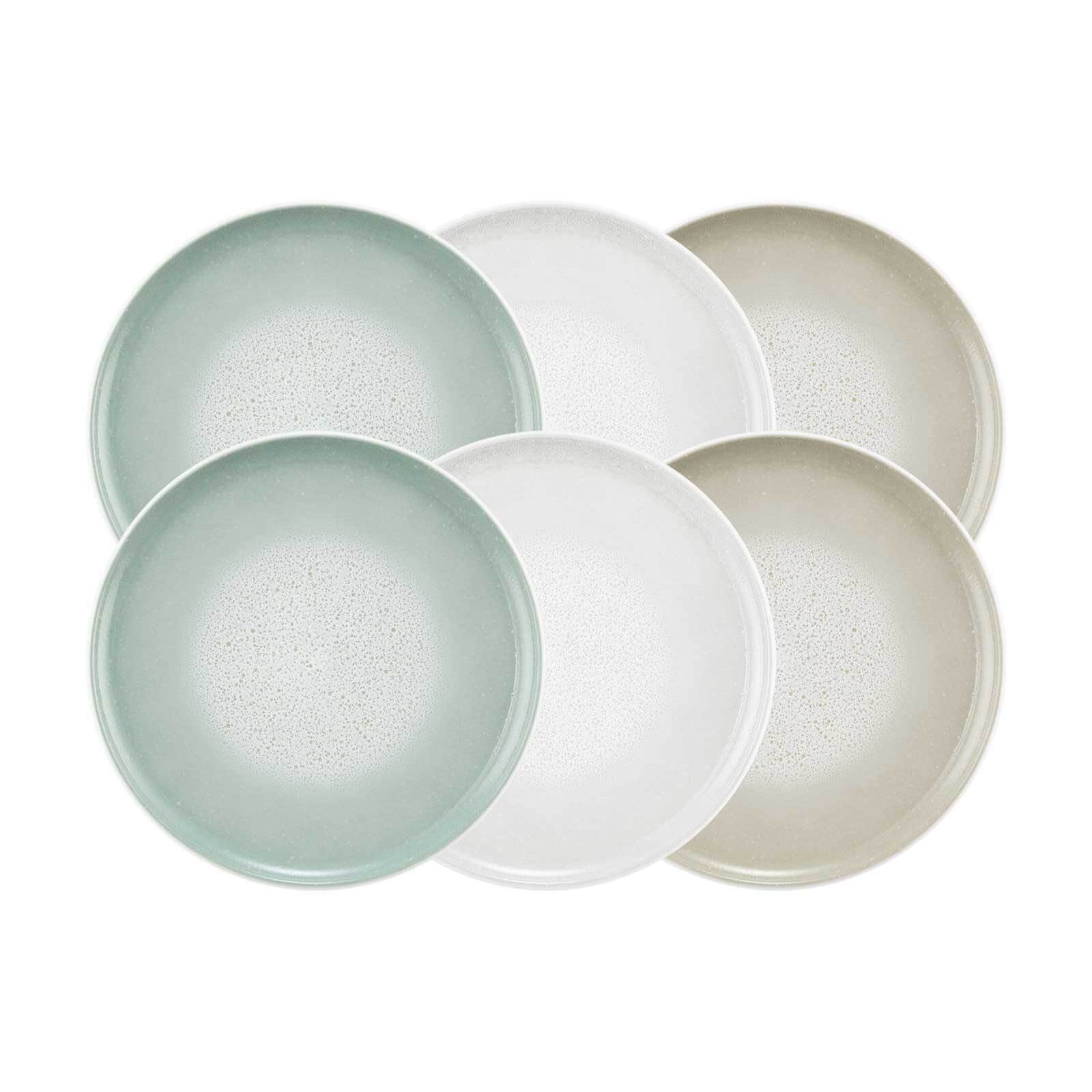 Seltmann Weiden Fr&uuml;hst&uuml;cksteller Sento Home &oslash; 21,4 cm 6er Set 