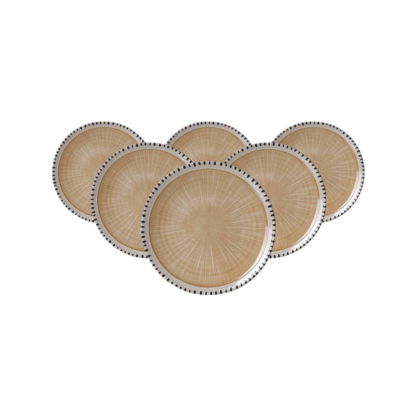 Ritzenhoff & Breker Dessertteller Natura &oslash; 20,5 cm 6er Set 
