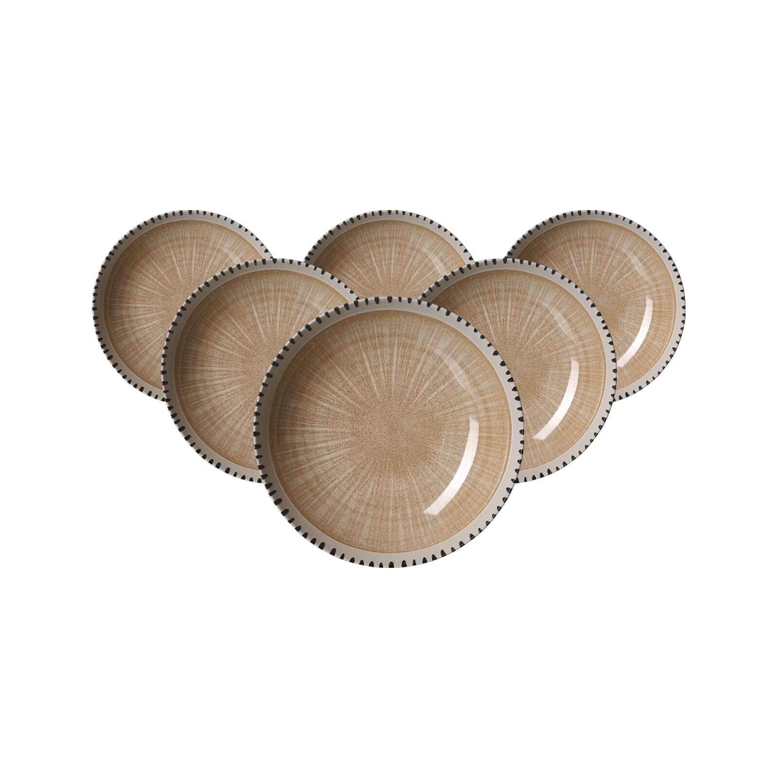 Suppenteller Natura ø 21 cm 6er Set