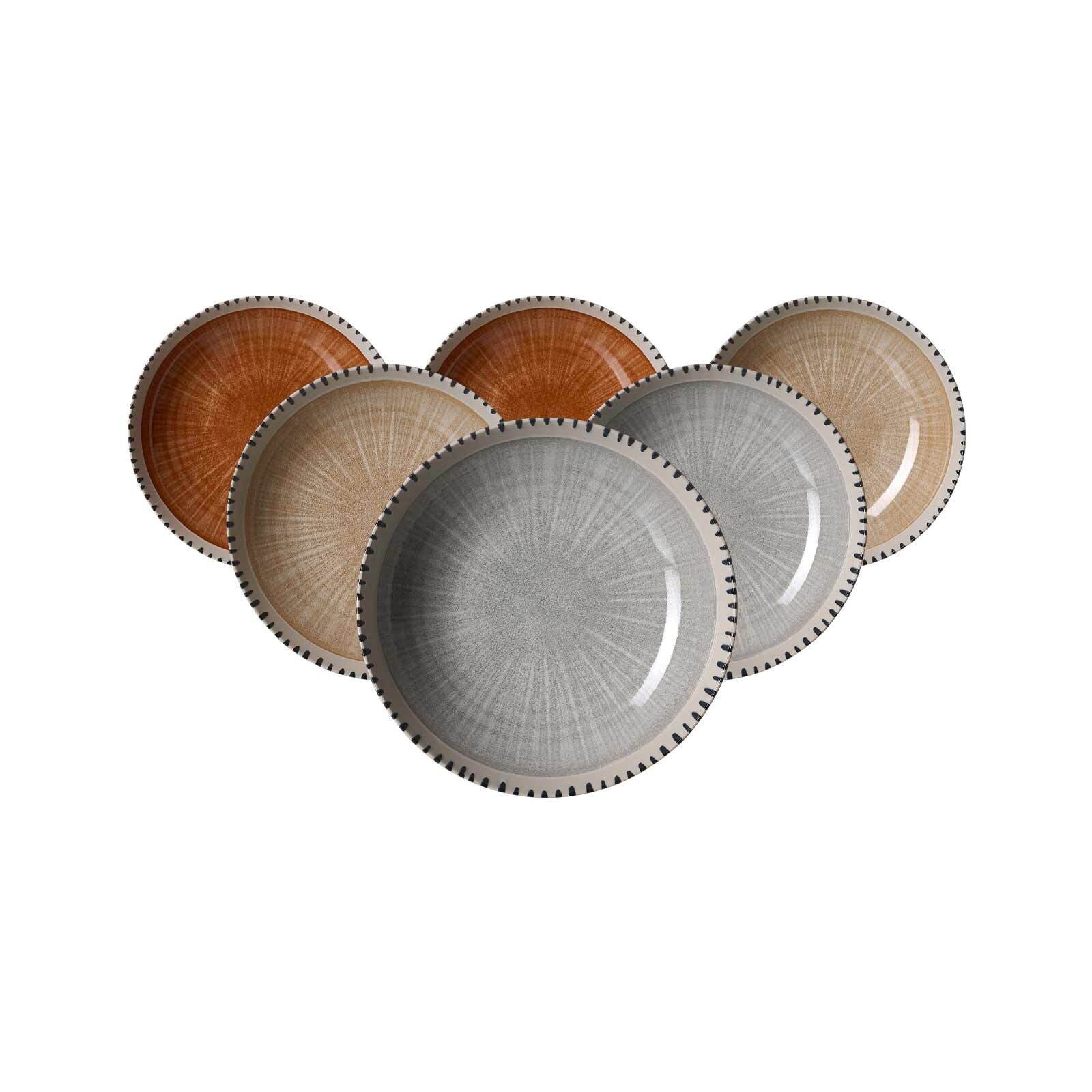 Suppenteller Natura ø 21 cm 6er Set