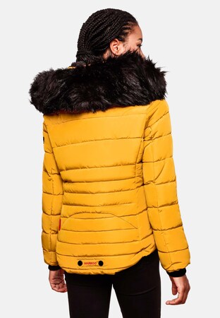 MARIKOO Damen Designer Steppjacke Winter Jacke mit edler Kunstpelz Kapuze  Lotusblüte bei Marktkauf online bestellen