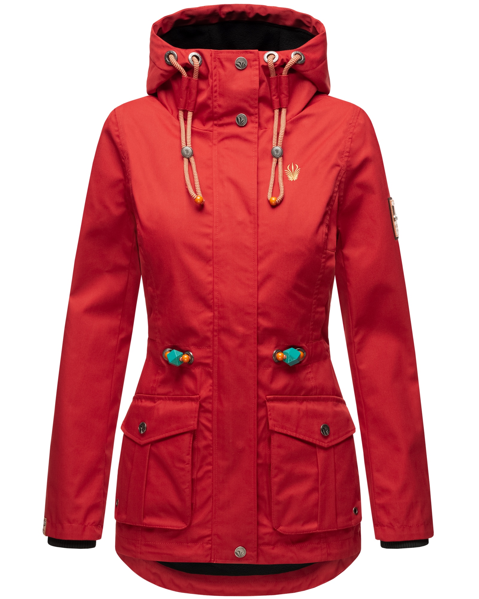 MARIKOO Damen Outdoorjacke aus Wasserabweisendem Obermaterial Babetaa 