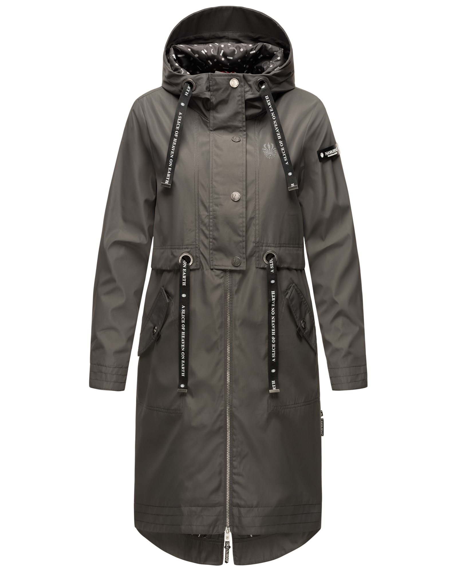 NAVAHOO Damen Modischer Funktionsparka &Uuml;bergangs Outdoorjacke mit Kapuze Josinaa 