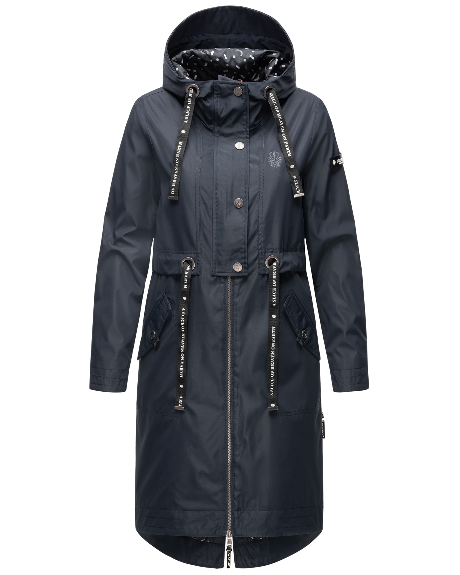 NAVAHOO Damen Modischer Funktionsparka &Uuml;bergangs Outdoorjacke mit Kapuze Josinaa 