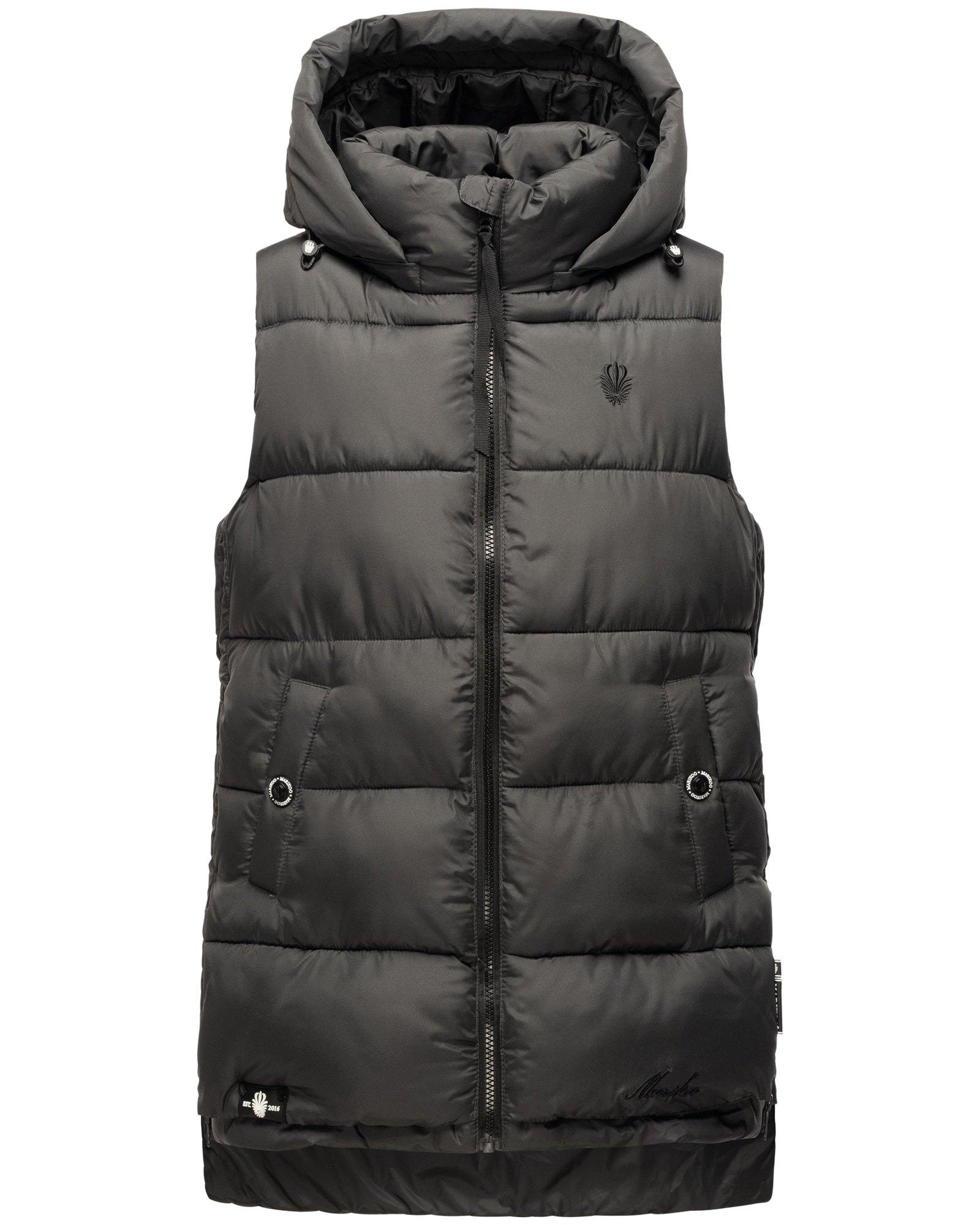 MARIKOO Damen Steppweste Bodywarmer mit Kapuze Zarinaa 