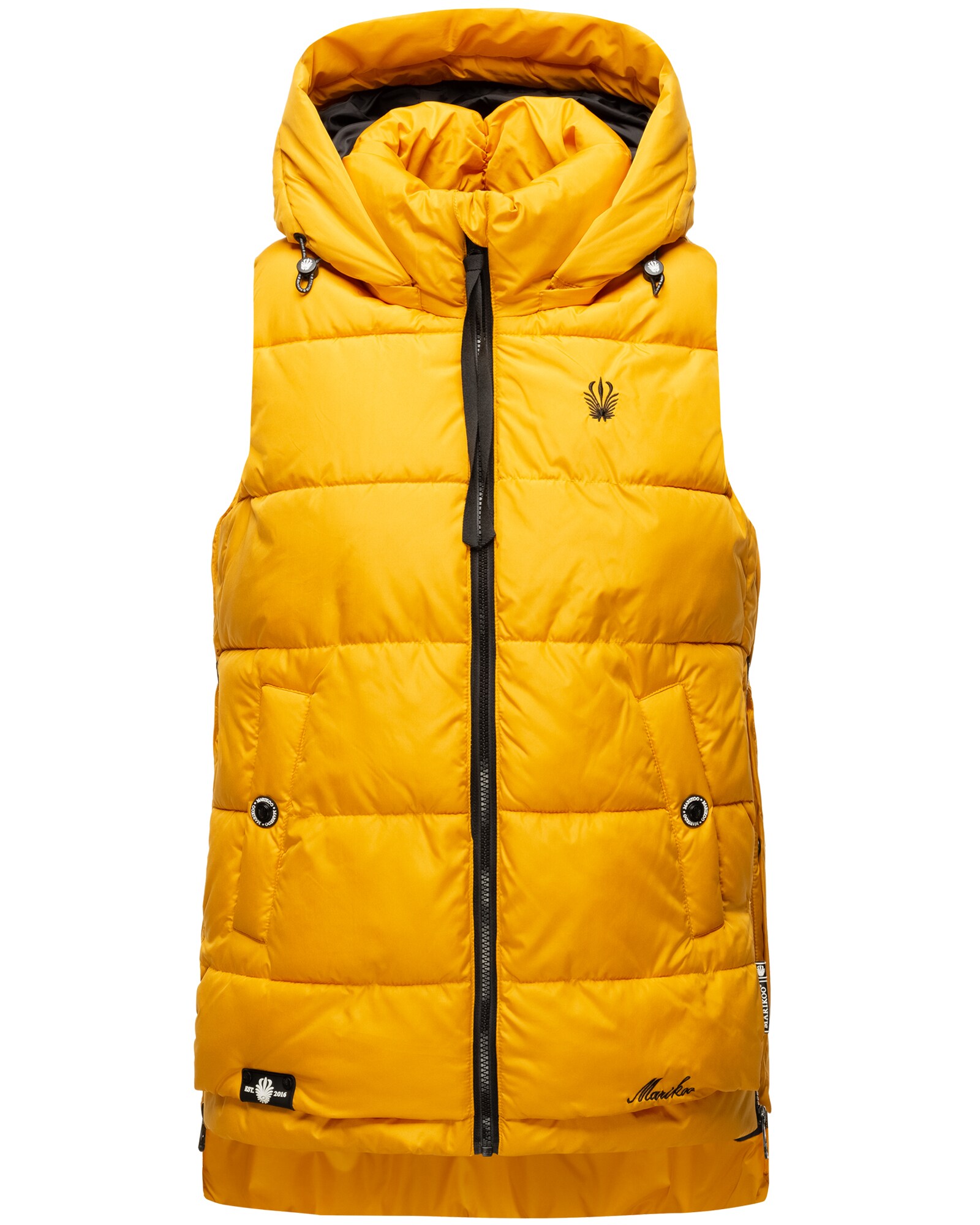 MARIKOO Damen Steppweste Bodywarmer mit Kapuze Zarinaa 