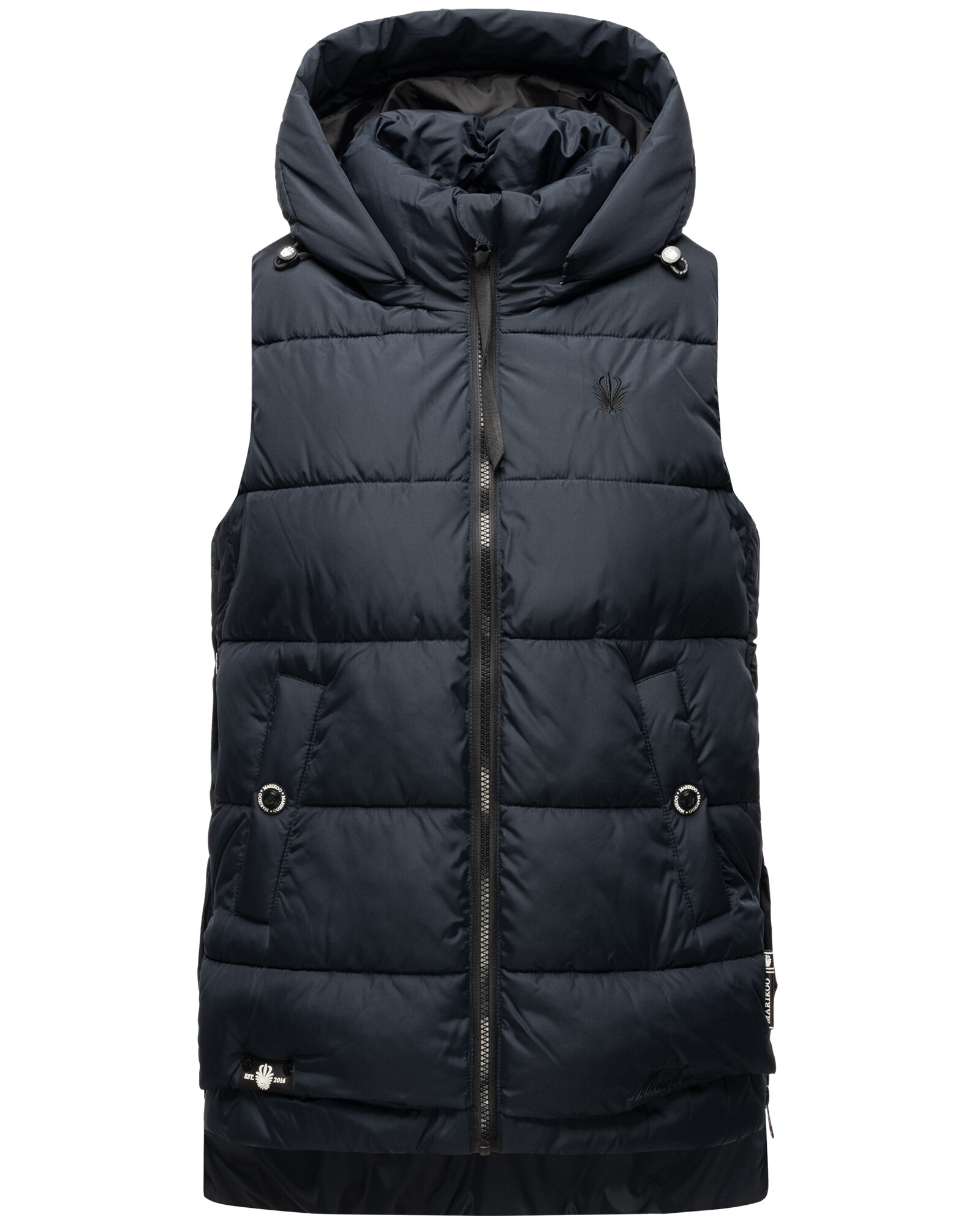 MARIKOO Damen Steppweste Bodywarmer mit Kapuze Zarinaa 