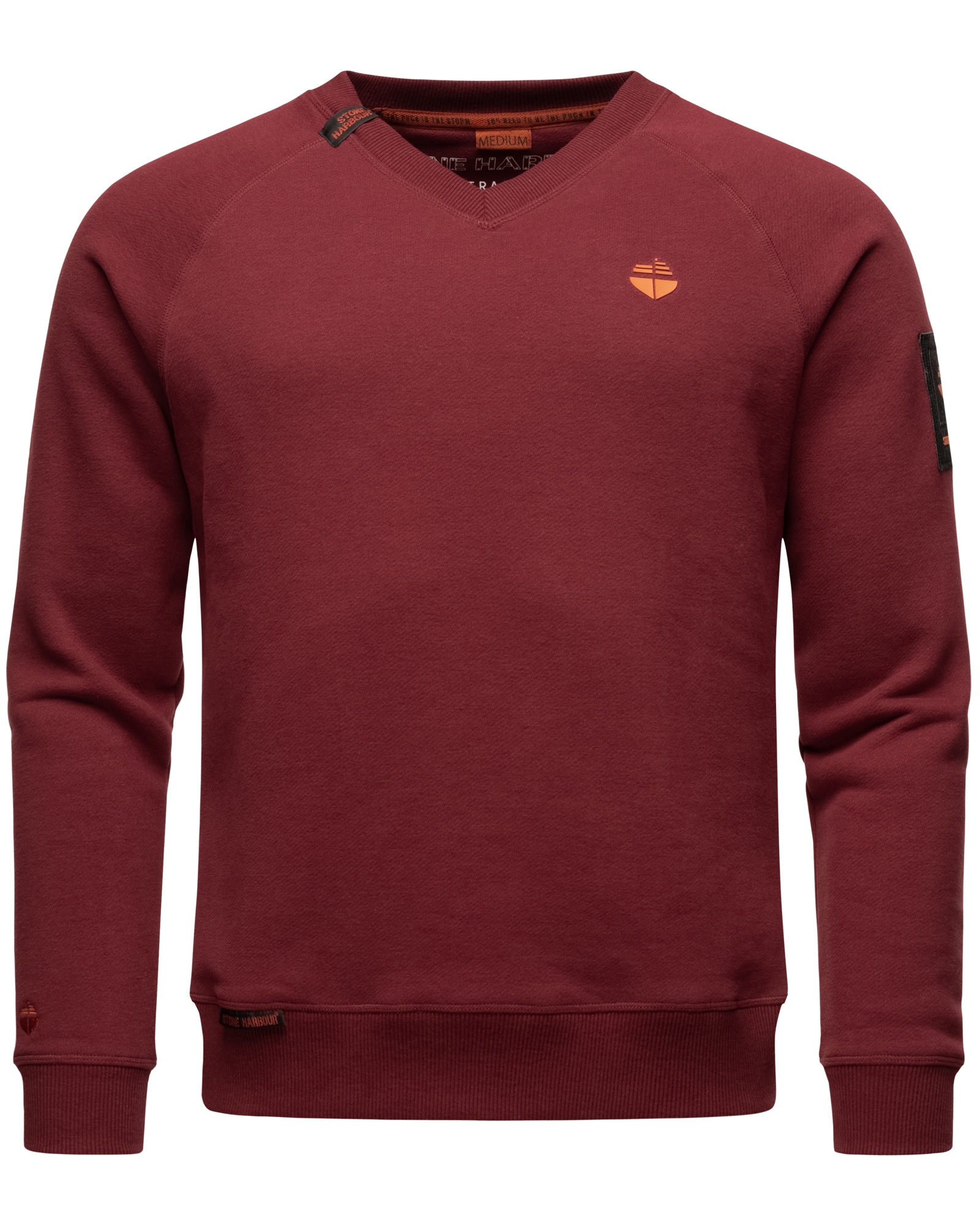 STONE HARBOUR Herren Sweater stylischer Pullover mit V-Ausschnitt Craig El 