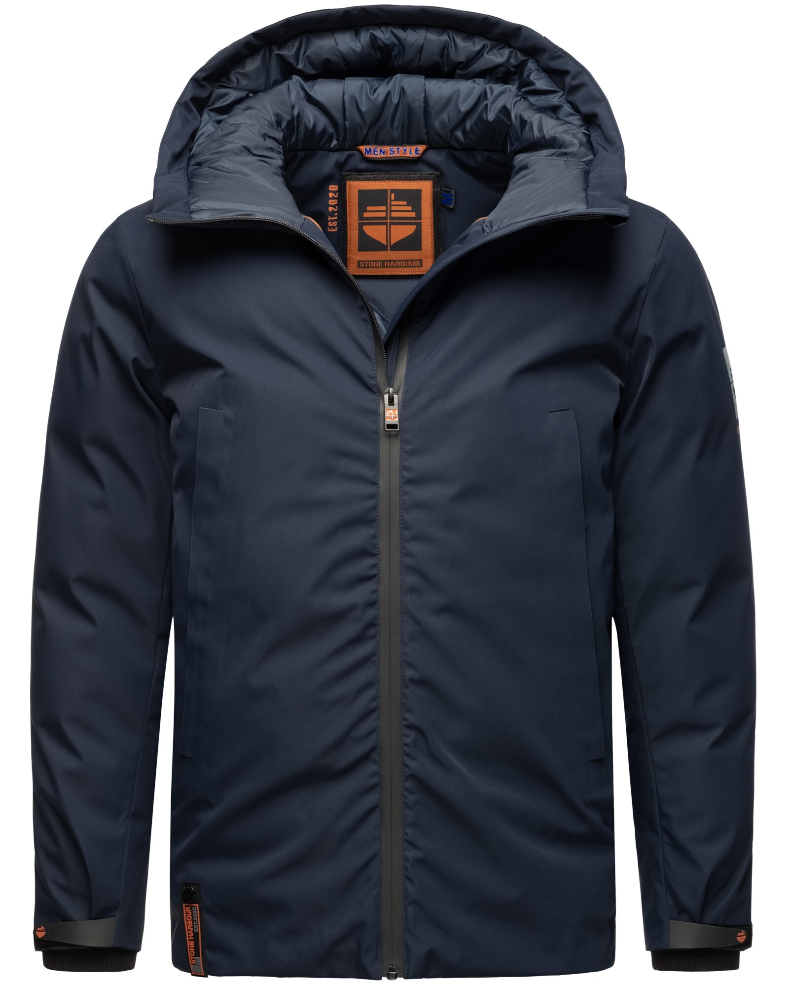 STONE HARBOUR Sportliche Herren Outdoorjacke Wasserdichte Winterjacke mit Kapuze Moagaa 