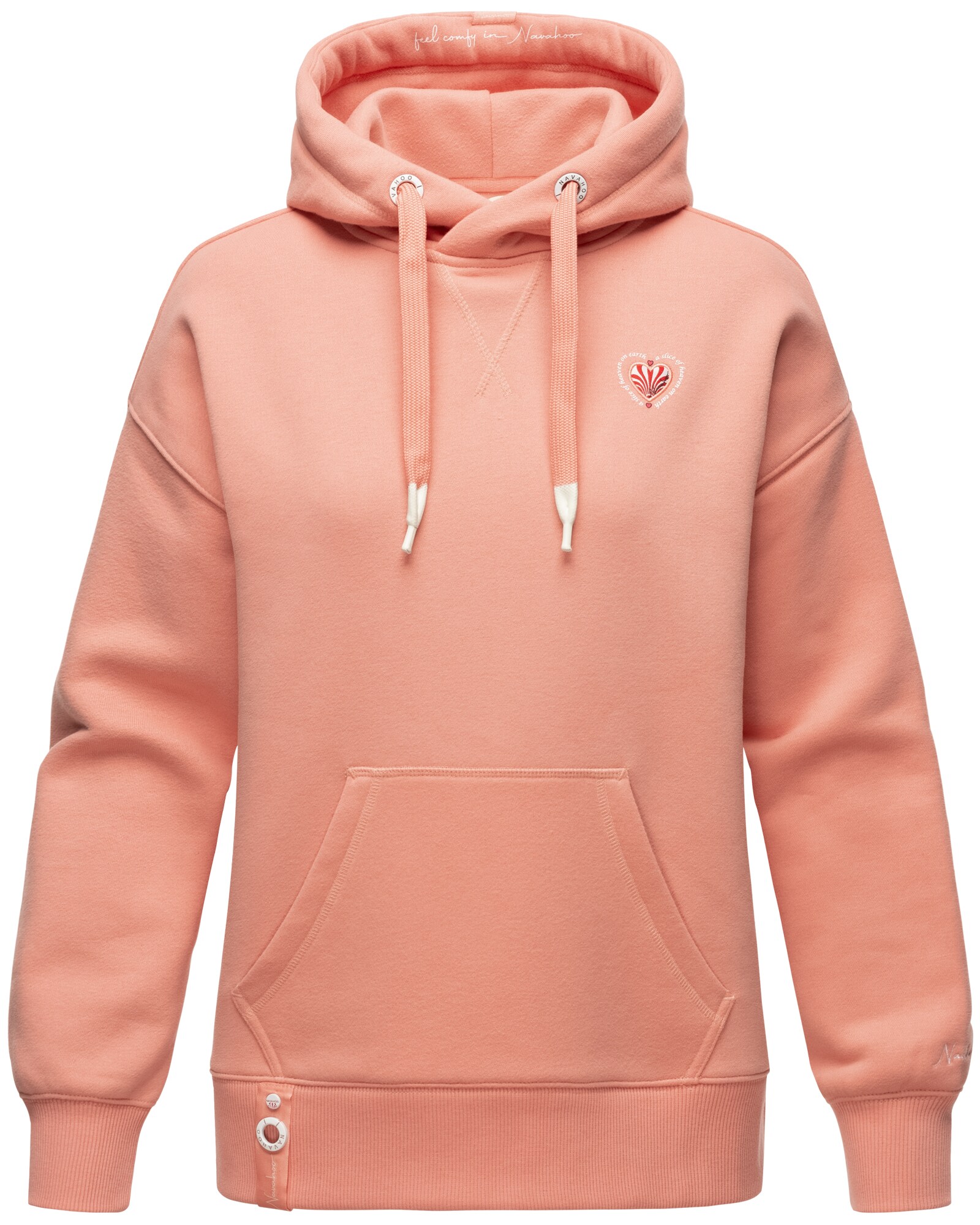 NAVAHOO Damen Kapuzensweatshirt Stylischer Damen Hoodie im Oversize-Look Goldfee 