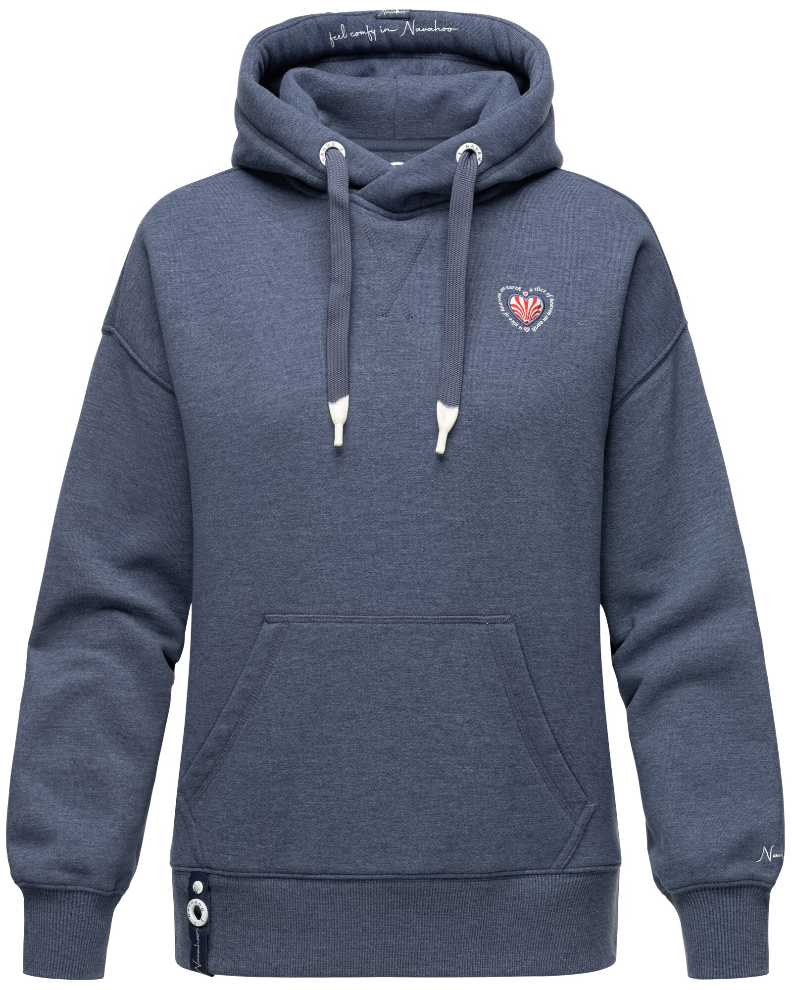 NAVAHOO Damen Kapuzensweatshirt Stylischer Damen Hoodie im Oversize-Look Goldfee 